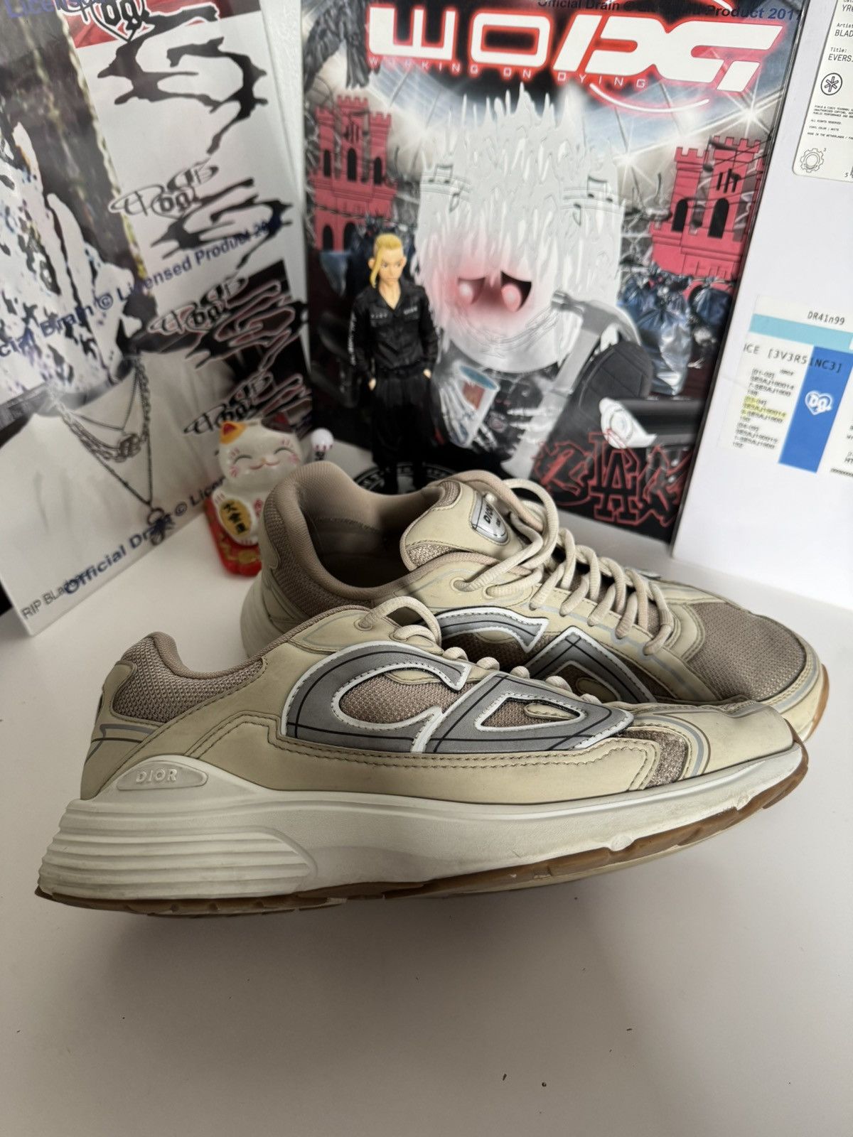 Dior Dior B30 Reflective CD Logo Beige Sneakers luxury designer Size US 10 / EU 43 - 7 Thumbnail
