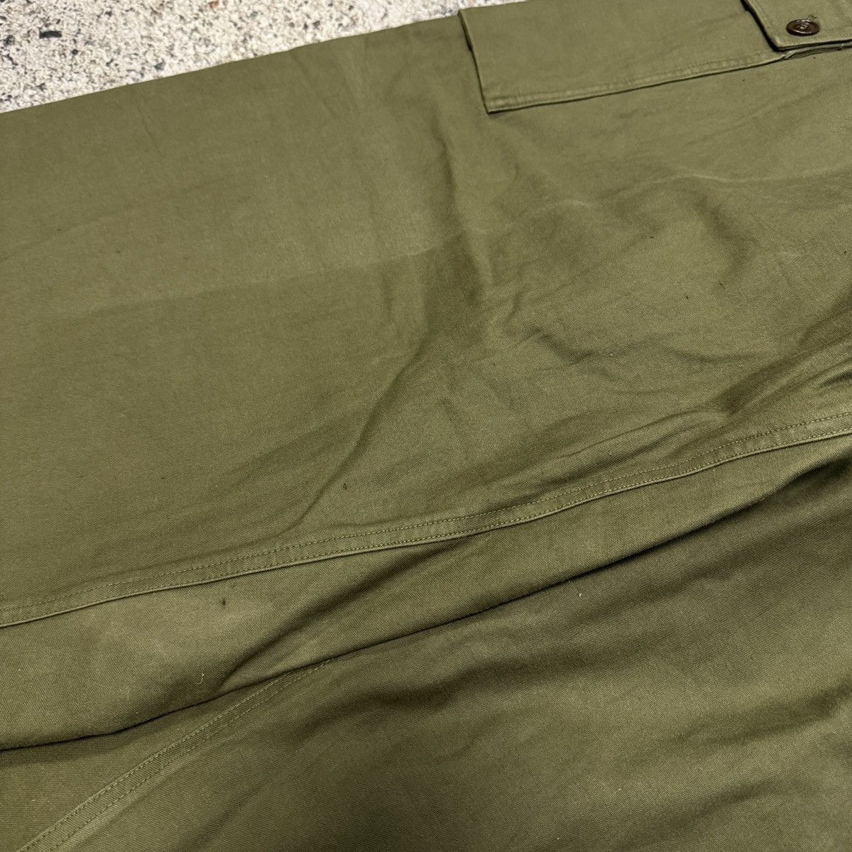 Vintage 60s Dutch Army Heavyweight Wide Leg Canvas Cargo Pants Size US 40 / EU 56 - 13 Thumbnail