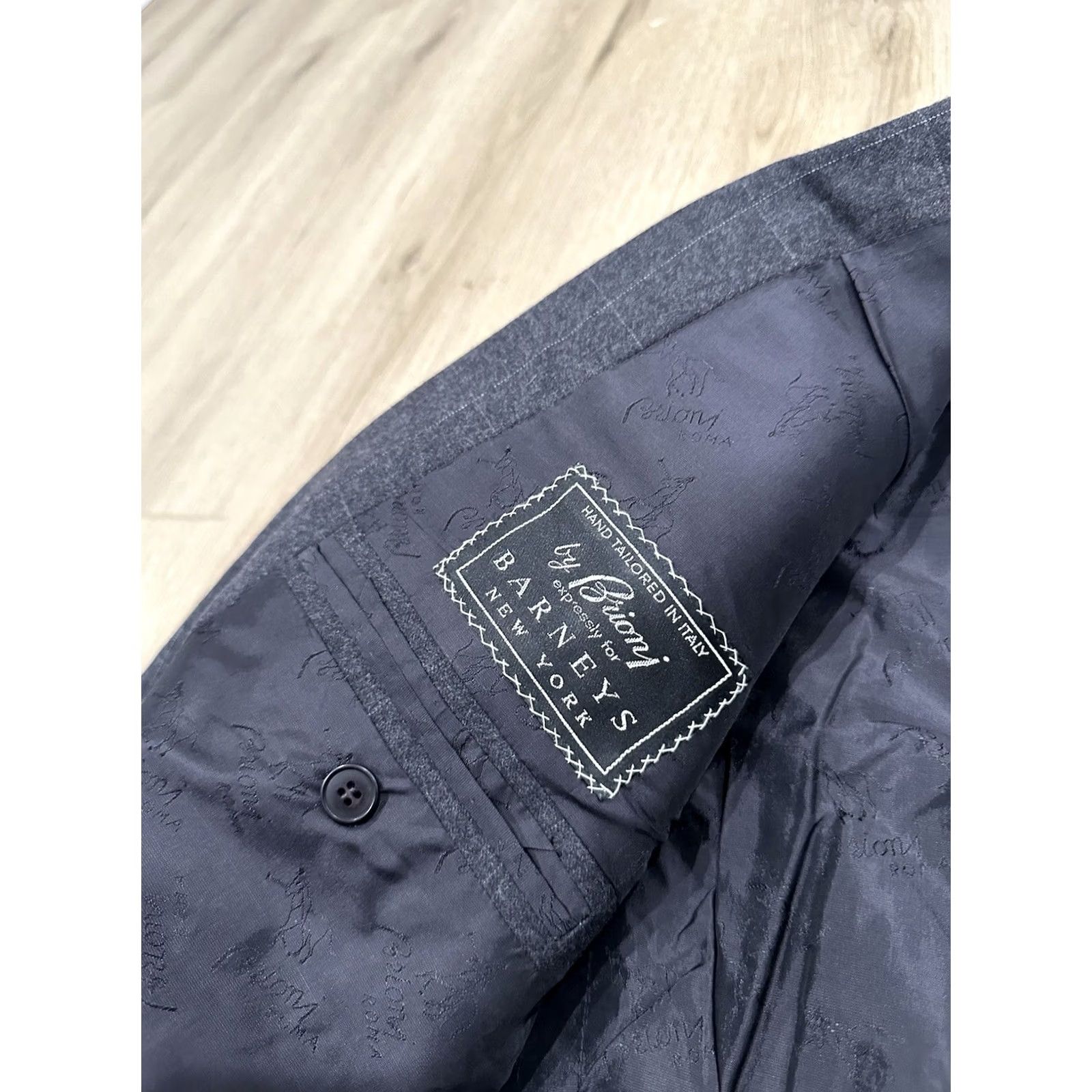 Brioni Brioni Suit Jacket Brioni Made in Italy Blue Grey Plaid Multicolor 43 Regular Men Jacket Blazer Barney's New York့် Size 46R - 7 Thumbnail
