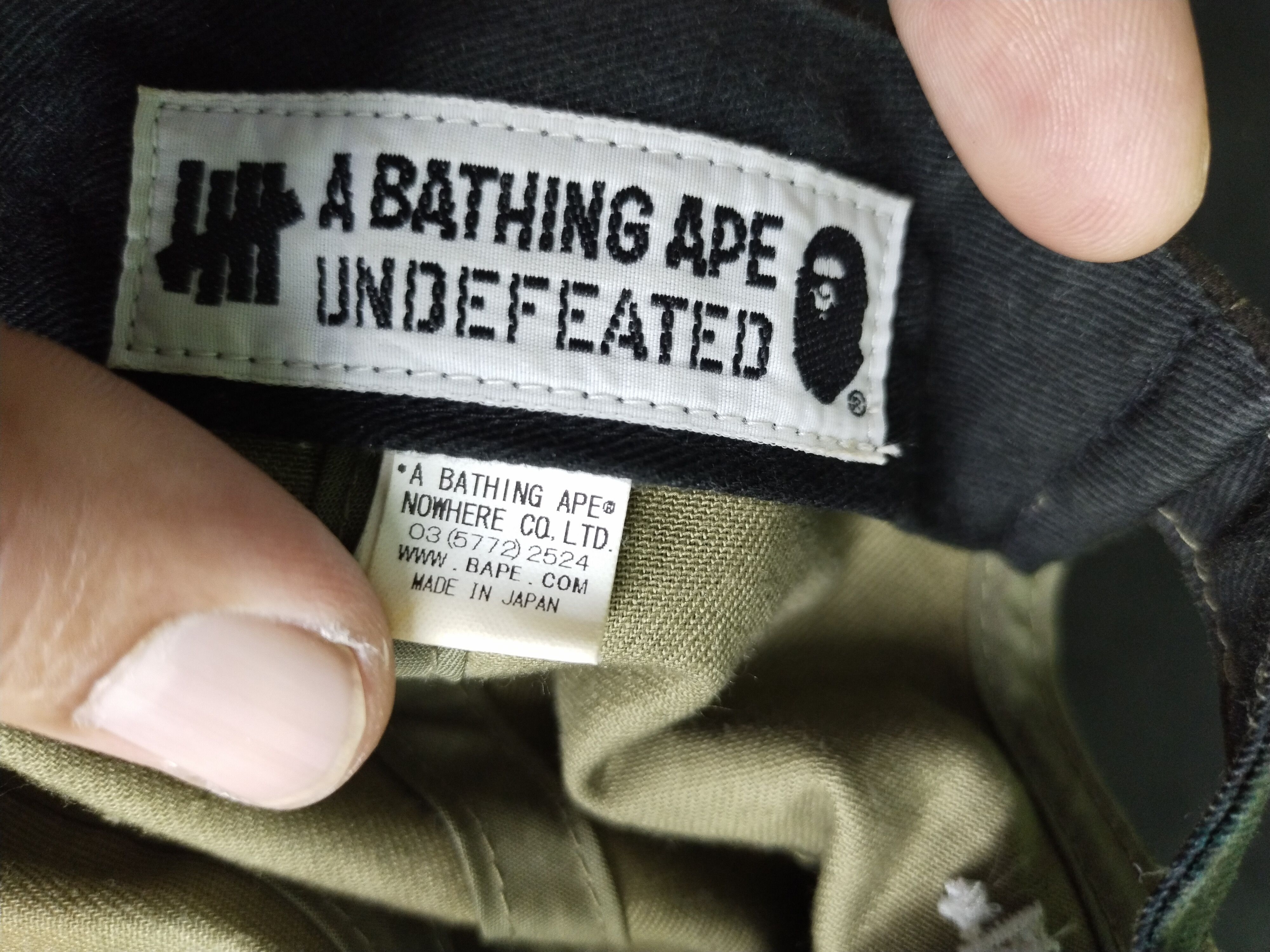 Bape × Undefeated Bape x Undefeated Panel Cap Size ONE SIZE - 8 Thumbnail