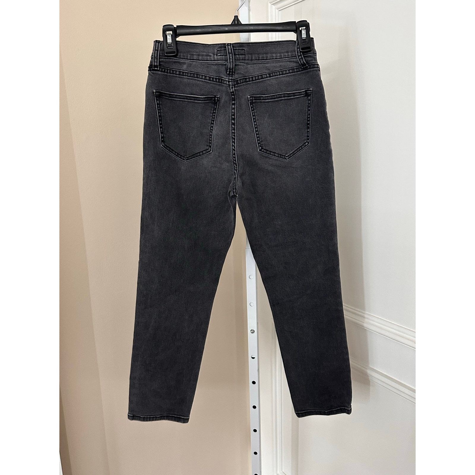 Joie JOIE Washed Onyx Pereh Studded Jeans Charcoal size 28 Size 28" / US 6 / IT 42 - 8 Thumbnail