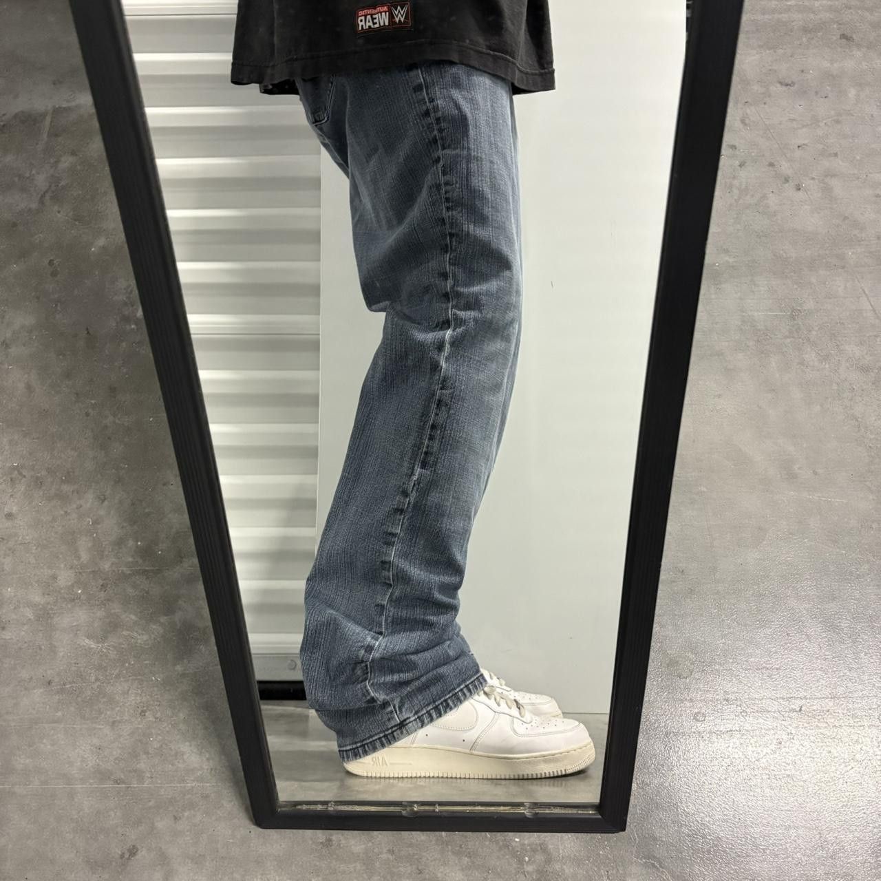 Vintage Crazy Vintage Y2K/2000s Flare Bootcut Dark Blue Wash Denim Jeans! Size US 32 / EU 48 - 2 Thumbnail
