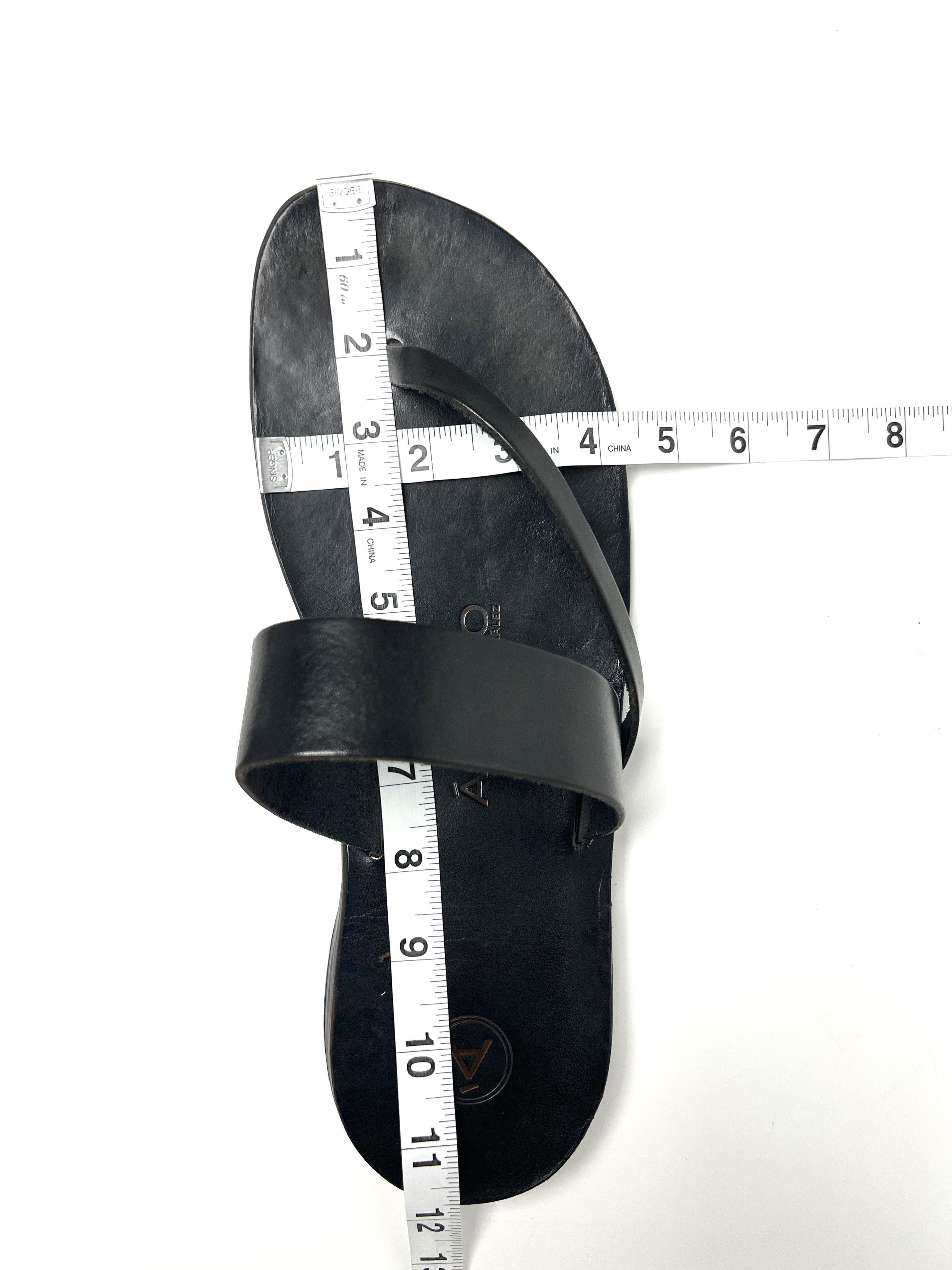 Other ALVARO GONZALEZ BLEU LEATHER HAND MADE SLIDE / SANDAL Size US 11 / EU 44 - 24 Thumbnail