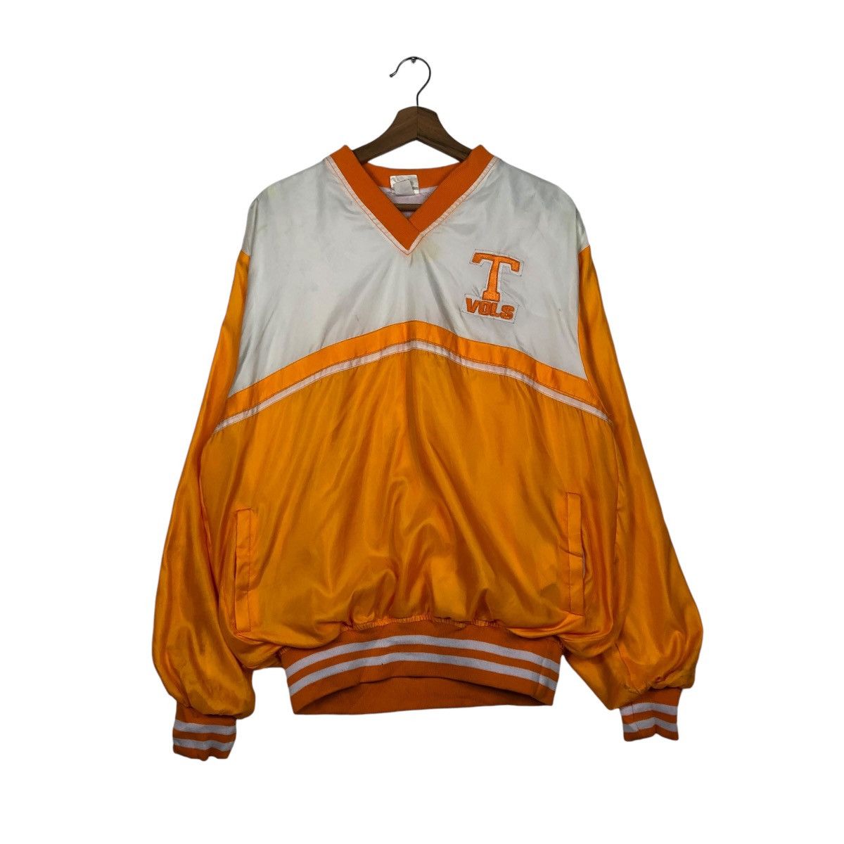 Salem Sportswear × Vintage 🔥VINTAGE PULL OVER BOMBER JACKET SATIN T VOLS SALEEM USA Size US M / EU 48-50 / 2 - 3 Thumbnail