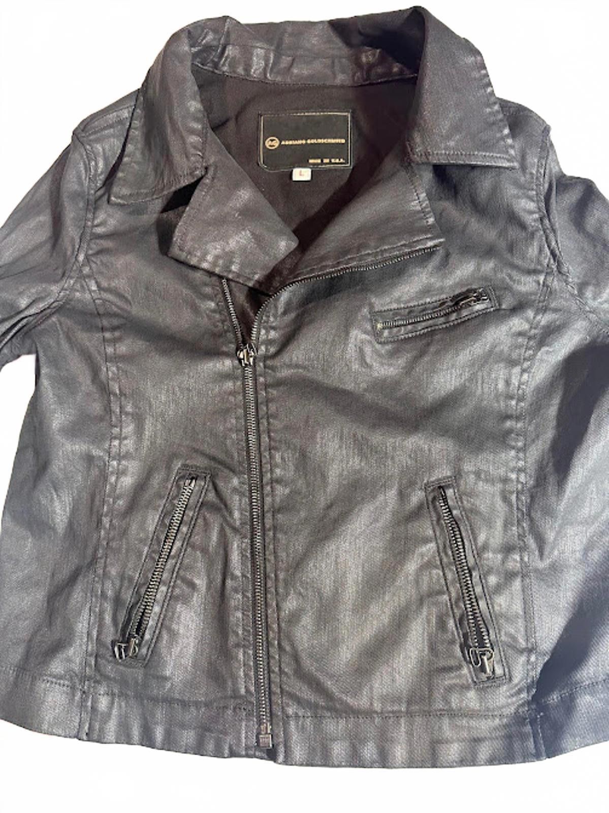 AG Adriano Goldschmied Adriano Goldschmied coated cotton biker-style jacket Size M / US 6-8 / IT 42-44 - 9 Thumbnail