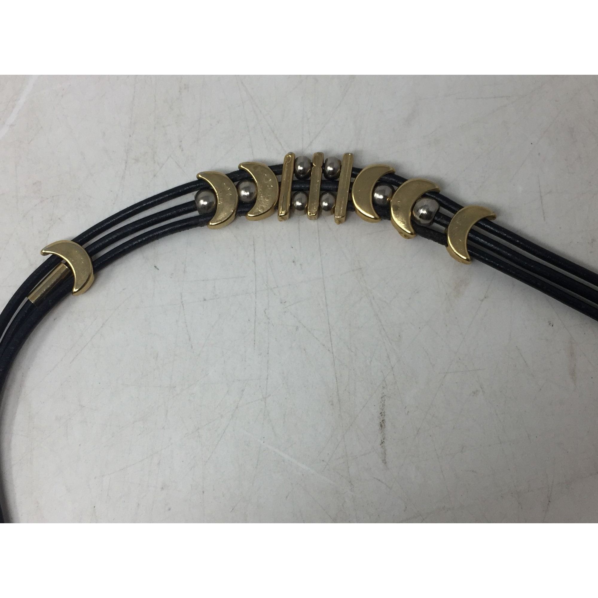 Other Women's Black Layered Rope Necklace with Gold and Silver Cha Size ONE SIZE - 7 Thumbnail