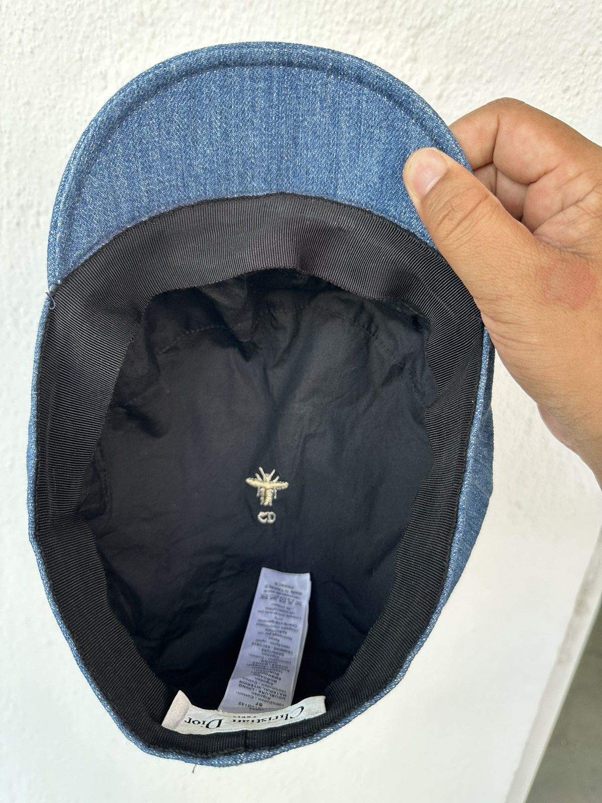 Christian Dior Monsieur Christian Dior Denim Hat Size ONE SIZE - 4 Thumbnail
