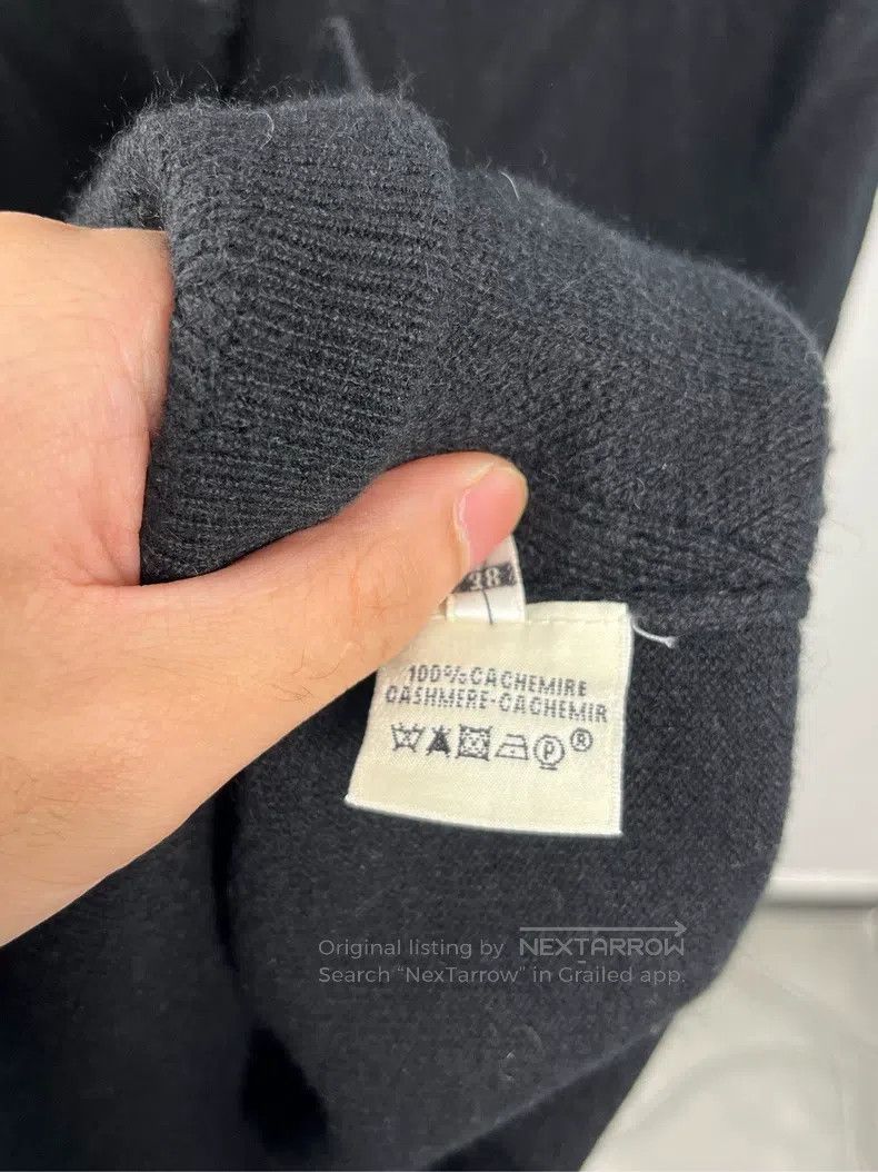 Hermes Hermes Black Geometric Printed V-neck Knit Cardigan Size XS / US 0-2 / IT 36-38 - 5 Thumbnail