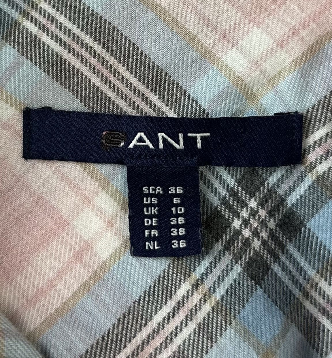 Flannel × Gant GANT Checkered Shirt Blouse Cotton Women's Size US 6 Size M / US 6-8 / IT 42-44 - 6 Thumbnail