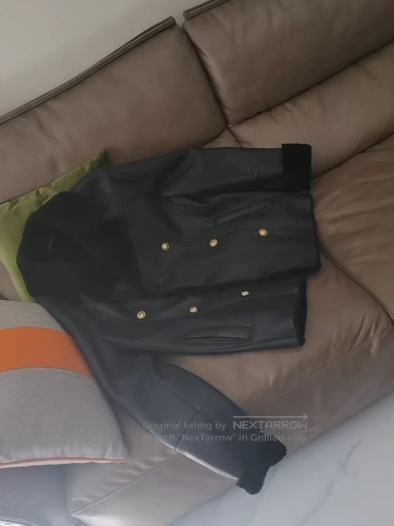 Versace Versace Fur one-piece coat Size L / US 10 / IT 46 - 1 Thumbnail