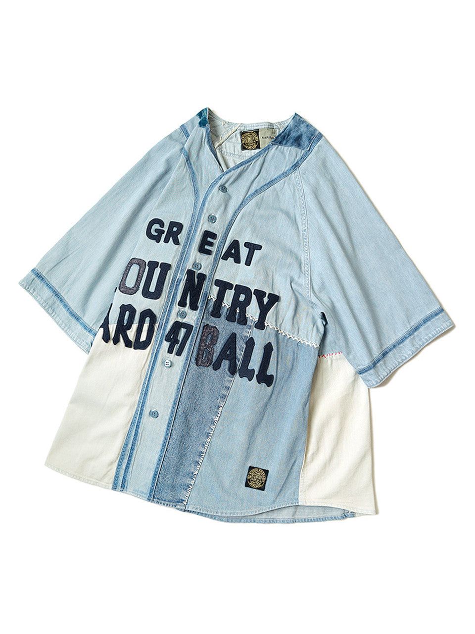 Kapital × Kapital Kountry BELOW RETAIL! Kapital 8oz Reconstruction Baseball Shirt Size US XL / EU 56 / 4 - 1 Thumbnail