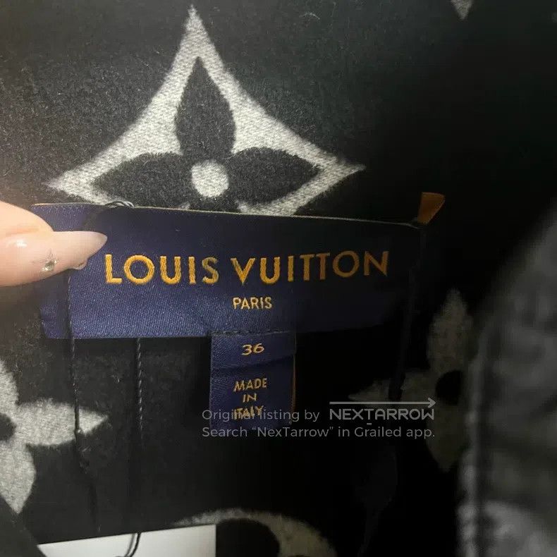 Louis Vuitton Louis Vuitton Black Patchwork Hooded Zip Long Sleeve Loose Size XS / US 0-2 / IT 36-38 - 2 Thumbnail