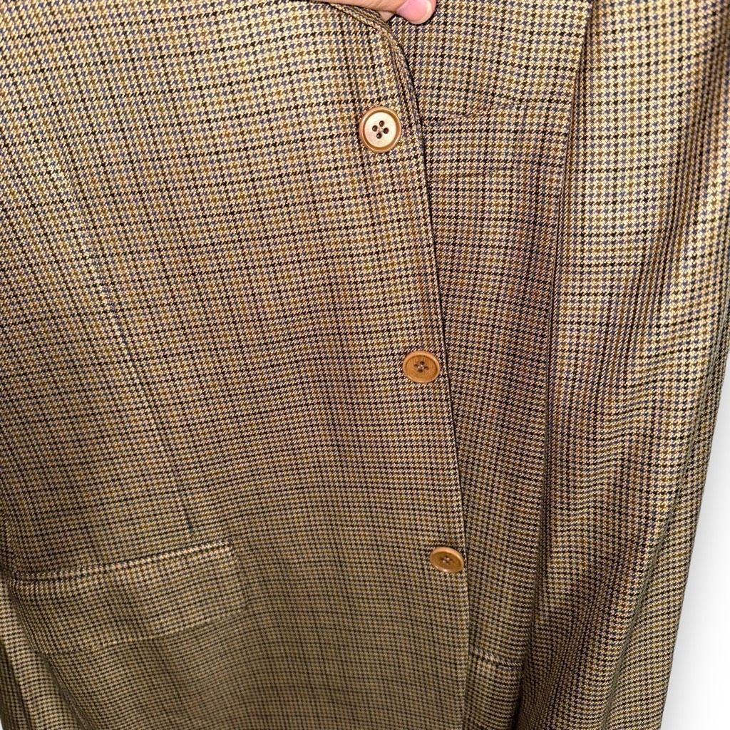 Canali Canali Multicolored Houndstooth Silk & Wool Sport Coat 42R Size 42R - 7 Thumbnail