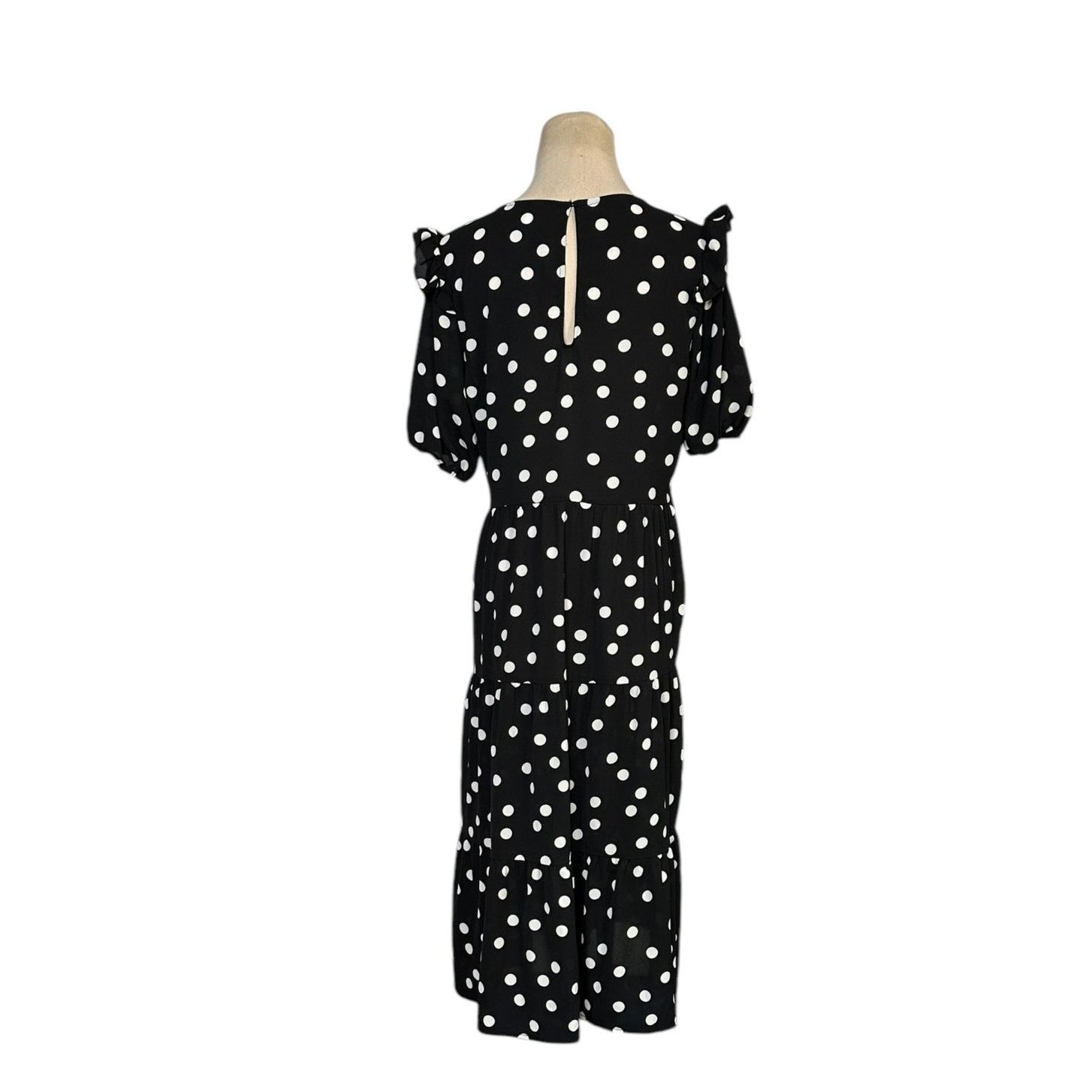 H&M H&M Divided polka dots tiered midi dress size small Size S / US 4 / IT 40 - 2 Thumbnail