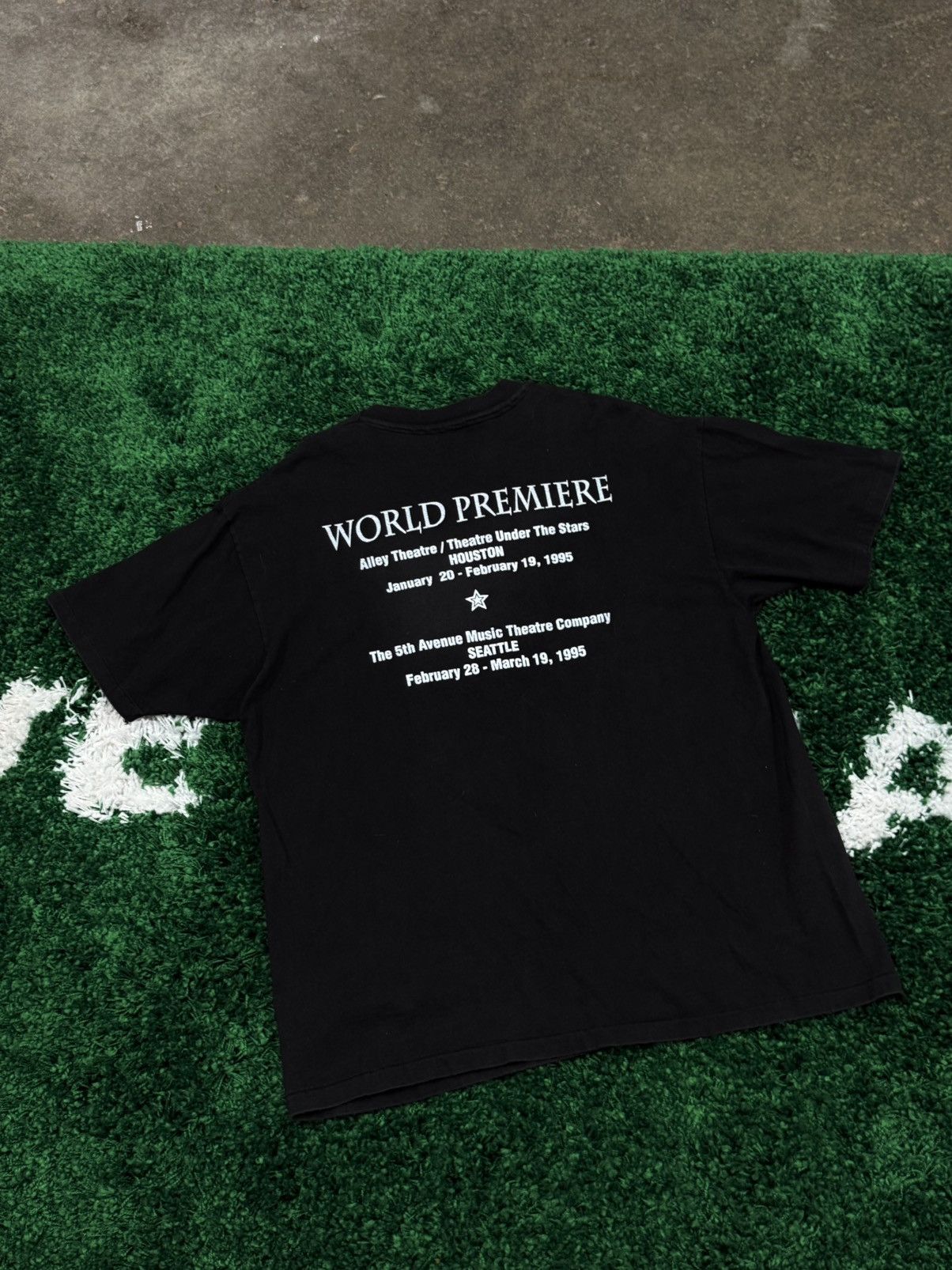 Hanes × Vintage 1995 Dr Jekyll Mr Hyde Theatre Houston Black HeavyWeight Tee Size US XL / EU 56 / 4 - 4 Thumbnail