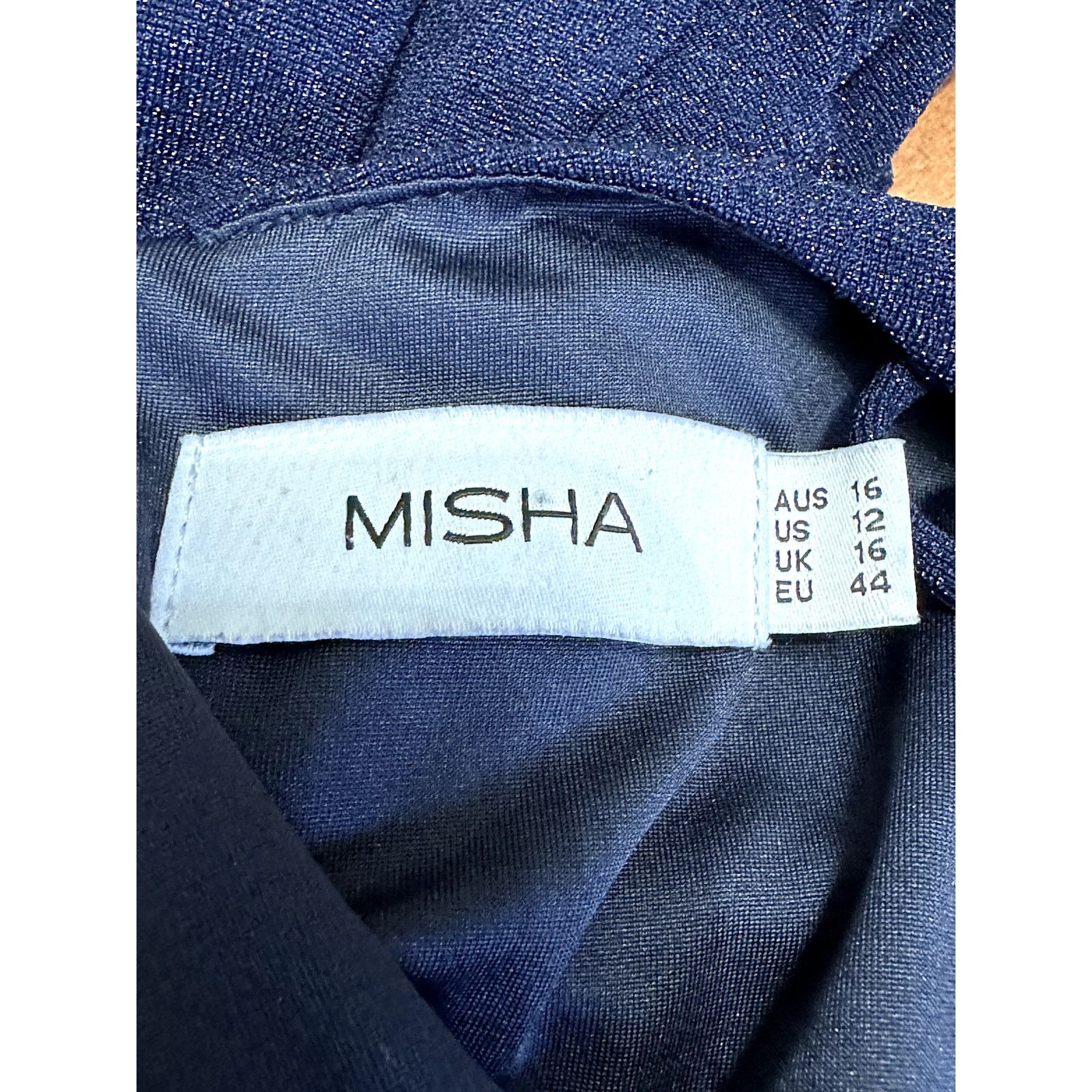 Mishka Misha Marlow Midi Dress Low Back Sleeveless Blue 12 NWOT Size XL / US 12-14 / IT 48-50 - 8 Thumbnail
