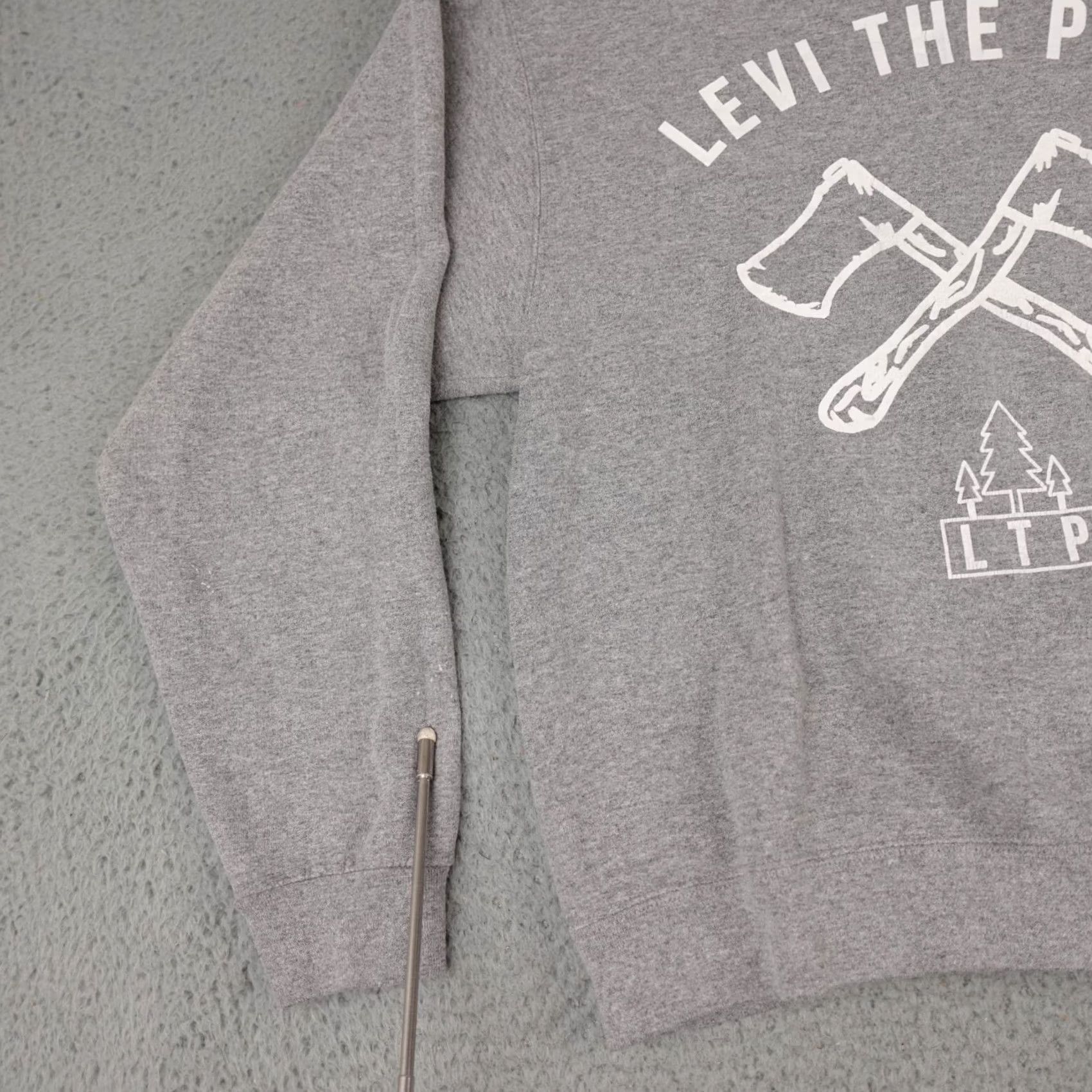 Jerzees JERZEES Levi The Poet Sweater Mens Medium Gray Crewneck Hip Hop Spoken Word Size US M / EU 48-50 / 2 - 7 Thumbnail