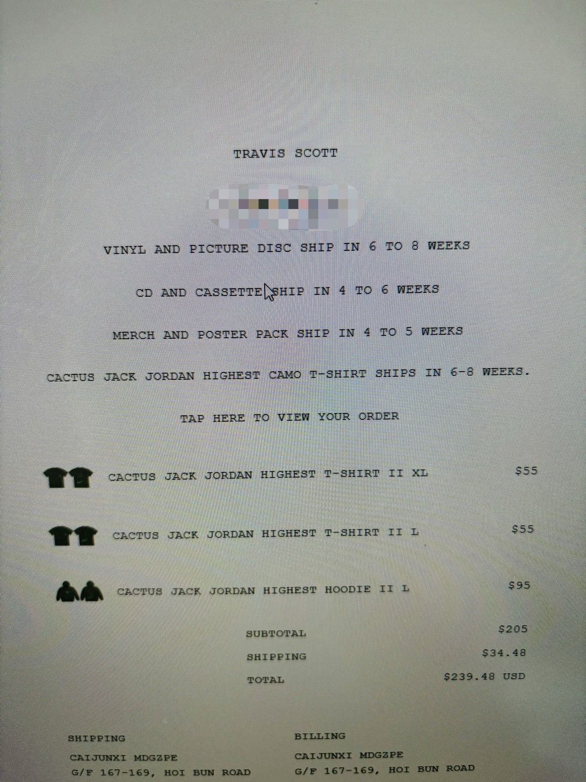 Jordan Brand × Travis Scott travis Jordan cactus Jack nike highest Jordan tee Size US XL / EU 56 / 4 - 6 Thumbnail