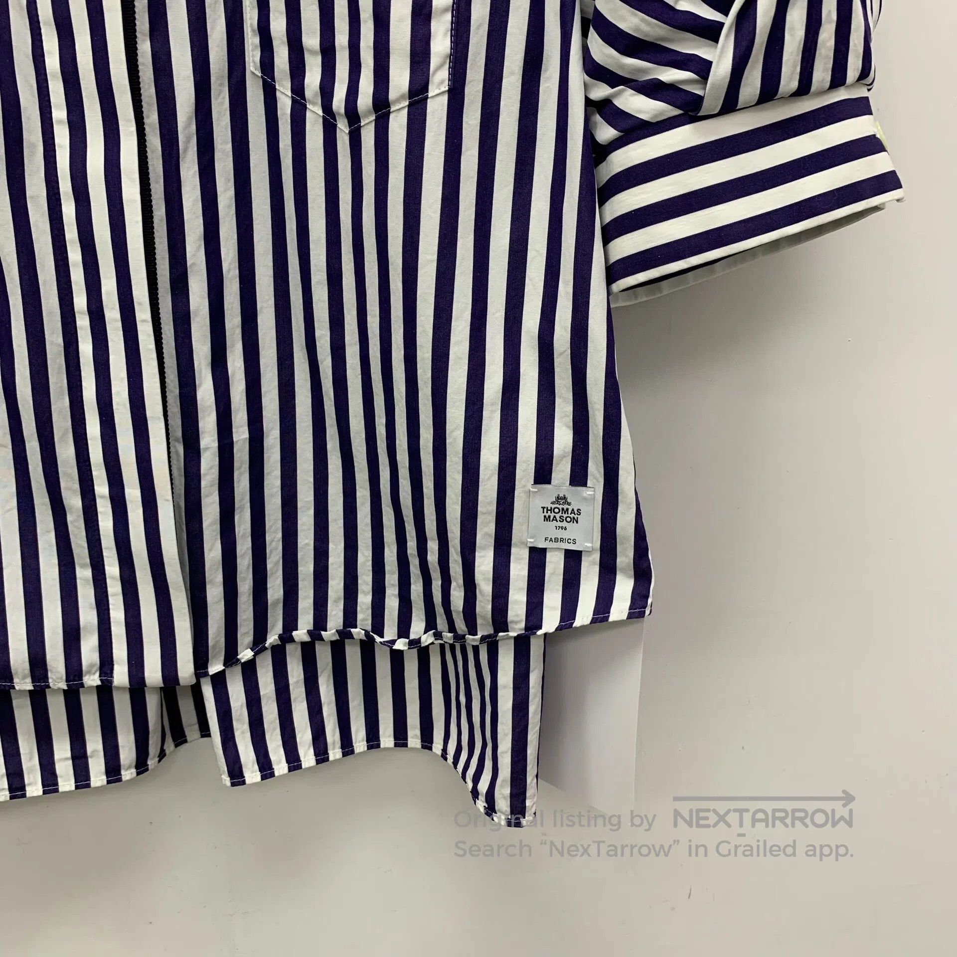 Sacai Sacai Color block vertical stripe cotton lapel short sleev Size US S / EU 44-46 / 1 - 4 Thumbnail