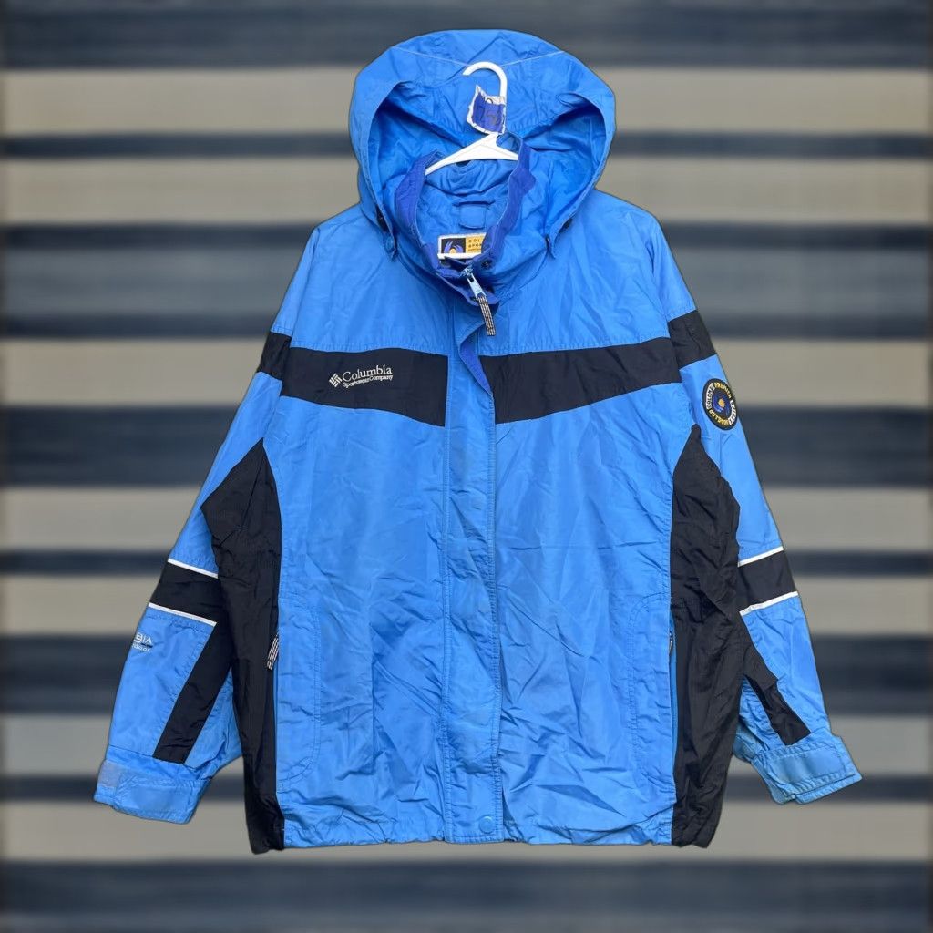 Vintage VINTAGE Columbia Jacket Womens Large Blue Premier Outdoor 90s Windbreaker Ski Size L / US 10 / IT 46 - 1 Thumbnail