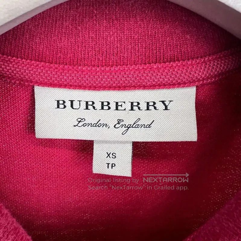 Burberry Burberry Red Cotton Polo Shirt for Men. Size US XS / EU 42 / 0 - 3 Thumbnail
