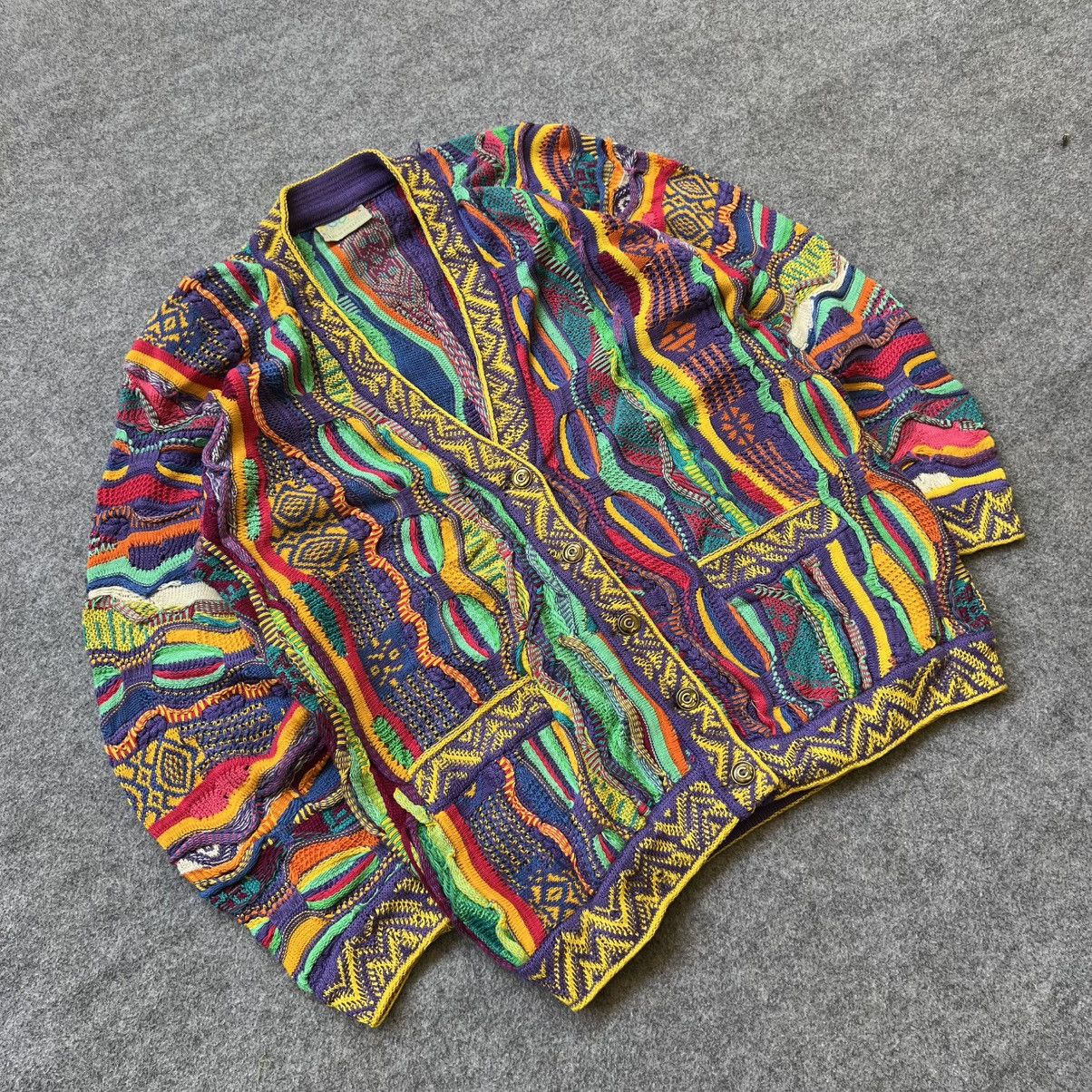 Coogi × Vintage Crazy Vintage Coogi 3D Cable Knit Sweater Size US S / EU 44-46 / 1 - 2 Thumbnail