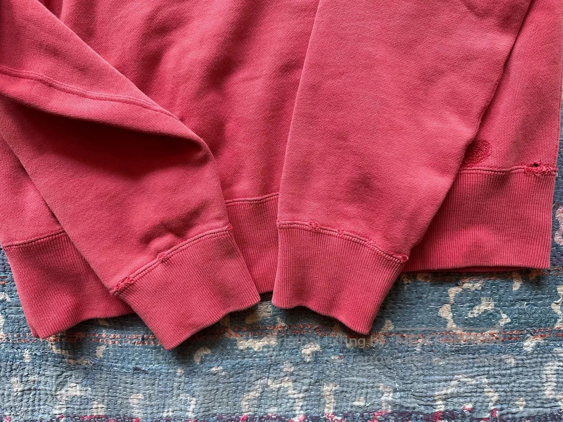 RRL Ralph Lauren rrl distressed hoodie with color block detailing. Size US M / EU 48-50 / 2 - 8 Thumbnail