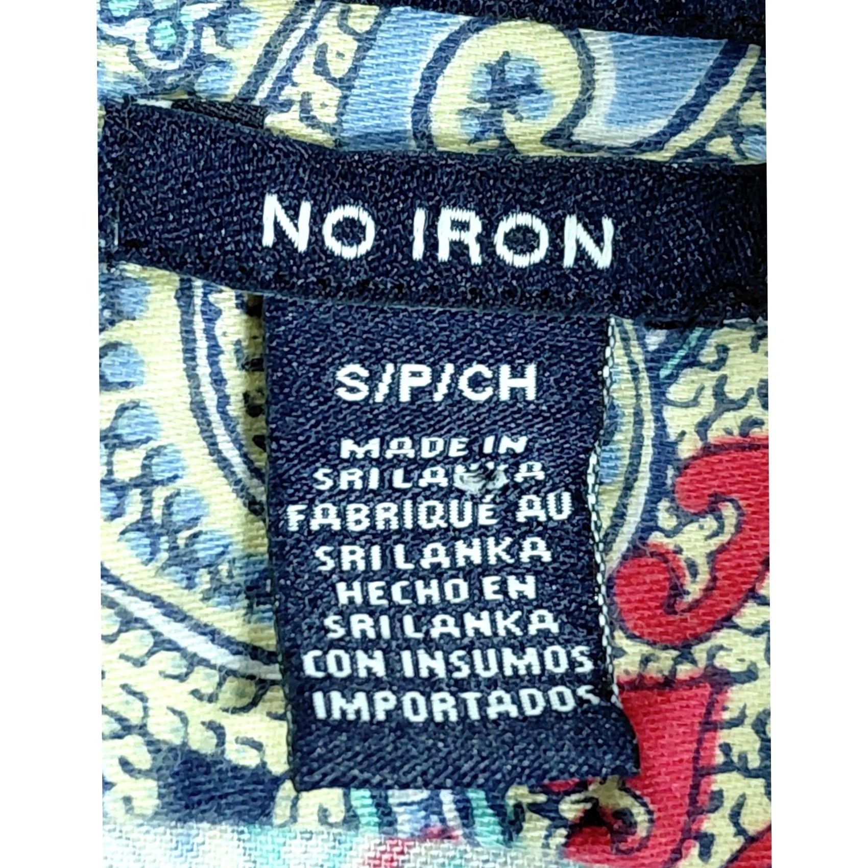 Chaps CHAPS Paisley Print Button-Up Shirt Blue Cotton Long Sleeve Women Size S Size S / US 4 / IT 40 - 4 Thumbnail