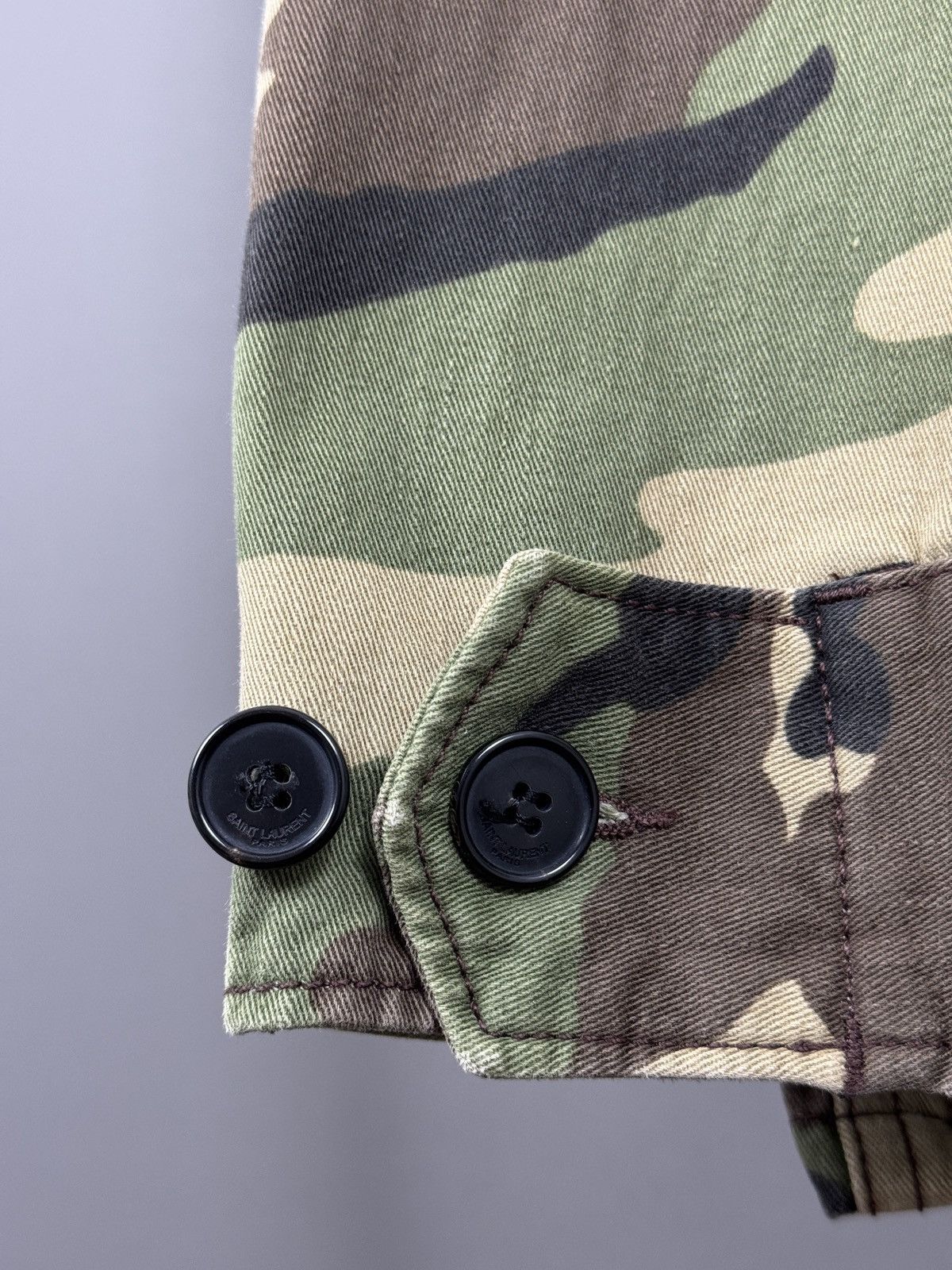 Saint Laurent Paris Saint Laurent Paris Multi Pocket Military Camo Jacket Size US S / EU 44-46 / 1 - 5 Thumbnail