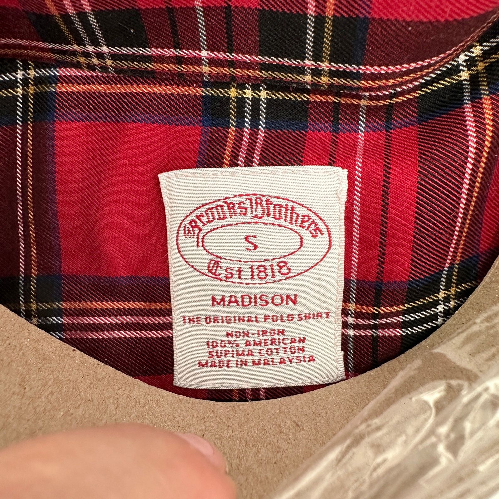 Brooks Brothers Brooks Brothers Madison Button Down Dress Shirt Small S/S Size US S / EU 44-46 / 1 - 4 Thumbnail