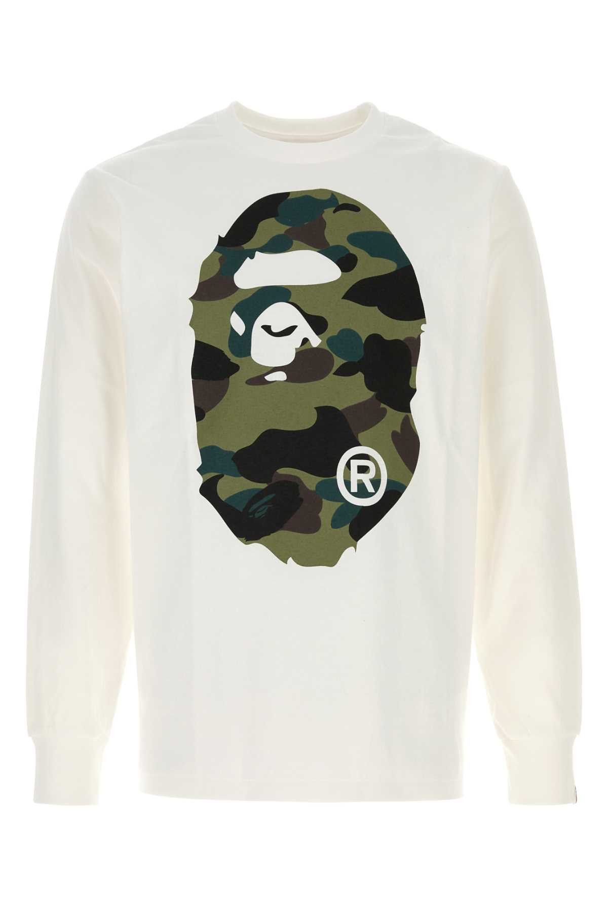 Bape White Cotton 1St Camo T-Shirt Size US M / EU 48-50 / 2 - 1 Thumbnail