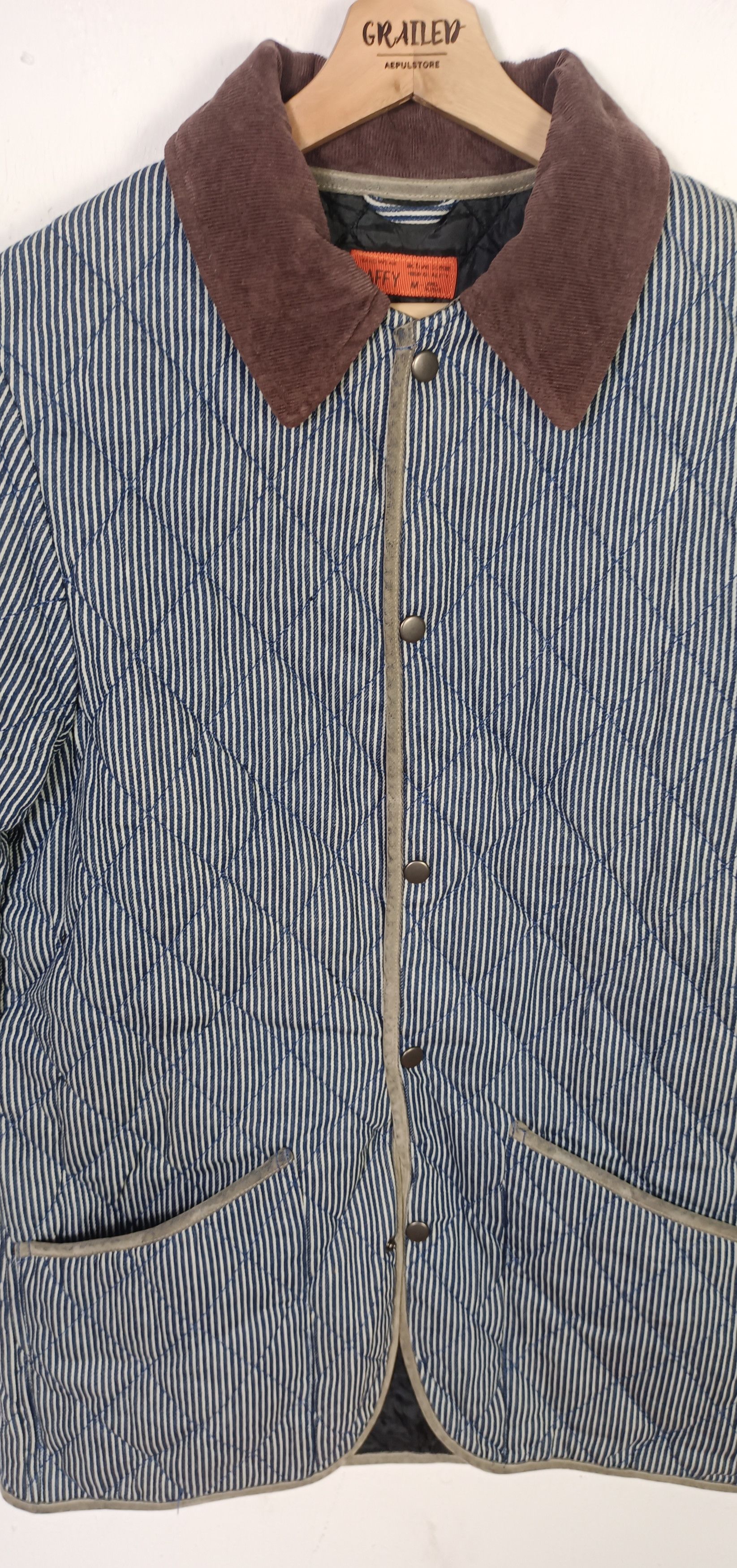 Japanese Brand × Vintage Baffy Hickory Lined Button Chore Jacket Size US M / EU 48-50 / 2 - 7 Thumbnail