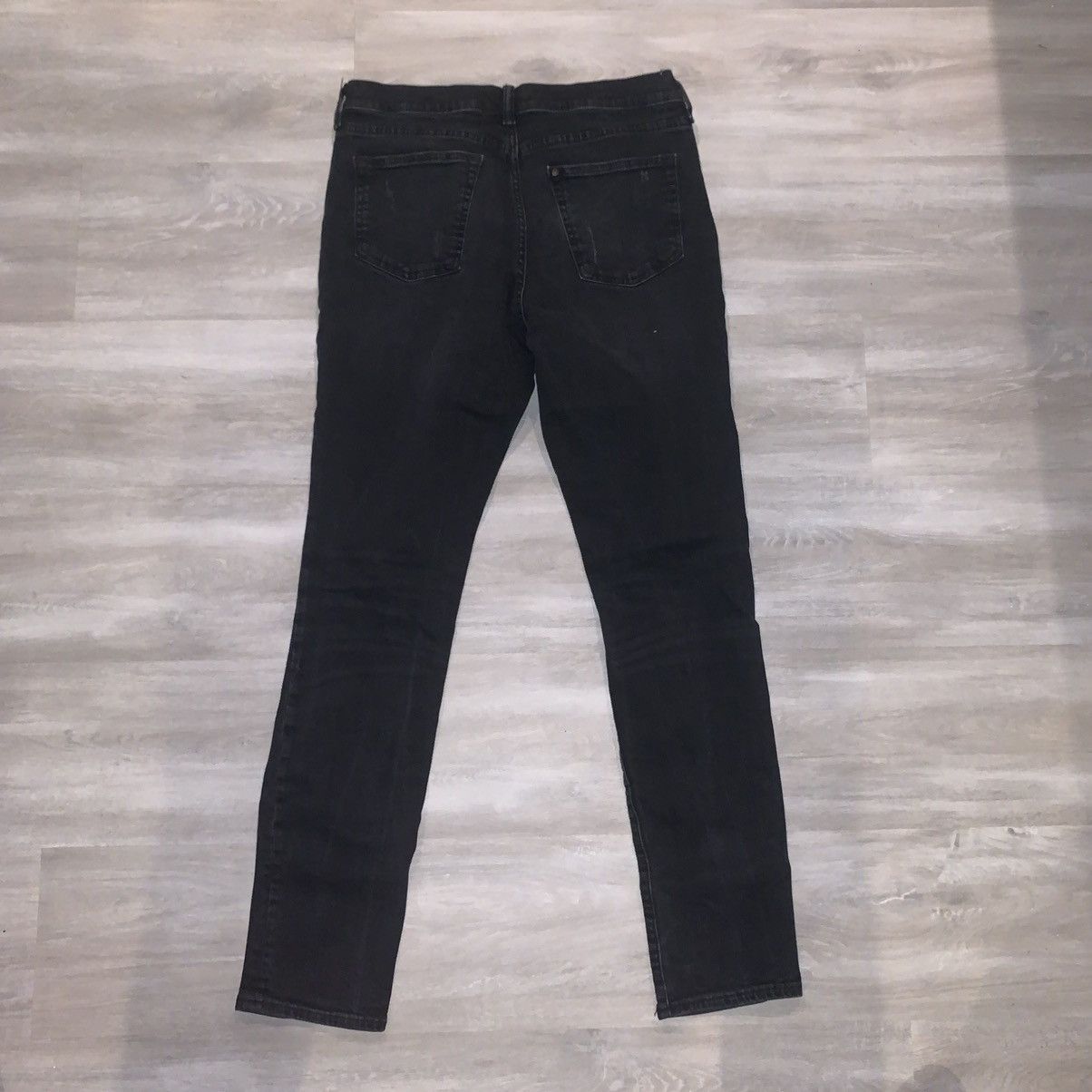 H&M Distressed Black Denim Jeans H&M Size US 32 / EU 48 - 3 Thumbnail