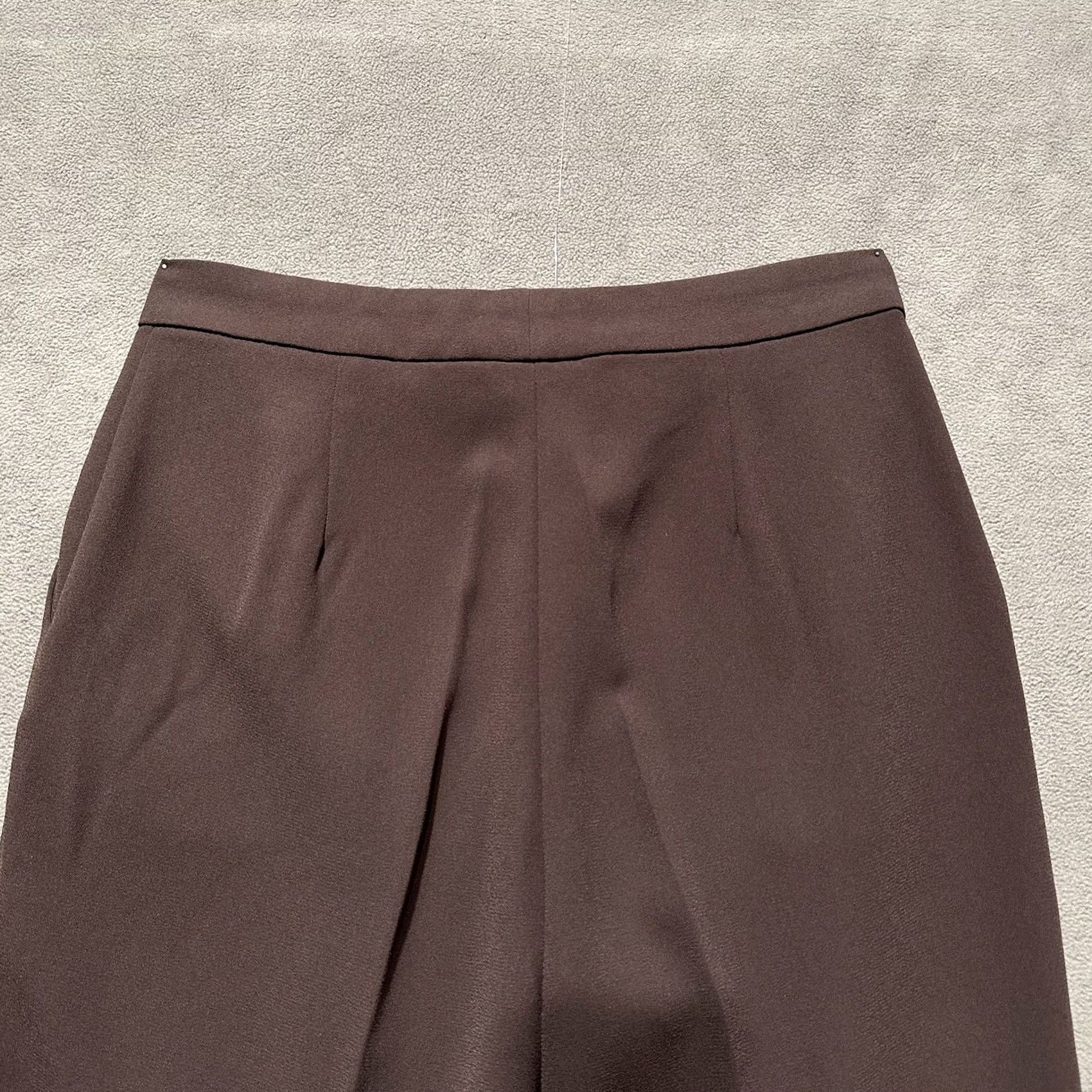 H&M H&M Pants Womens 6 Brown Wide Leg Trouser Flare Bootcut Dress Polyester Size 28" / US 6 / IT 42 - 4 Thumbnail