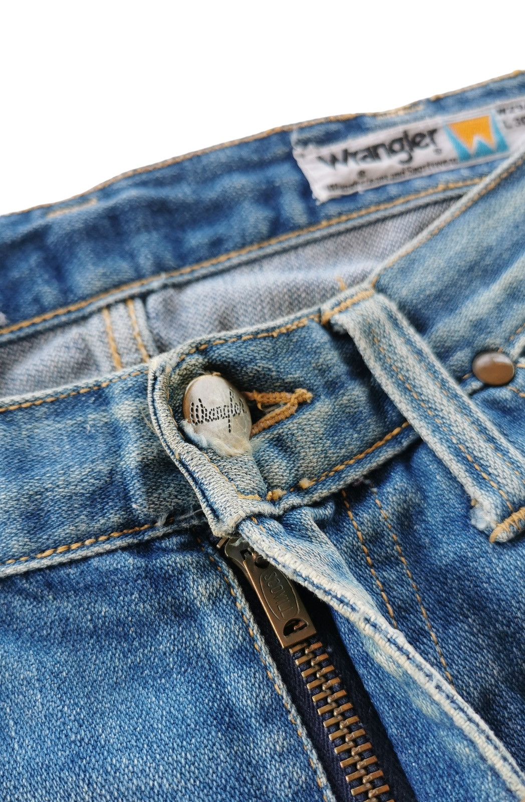 Levi's Vintage Wrangler Faded Jeans 28x35 Size US 28 / EU 44 - 5 Thumbnail