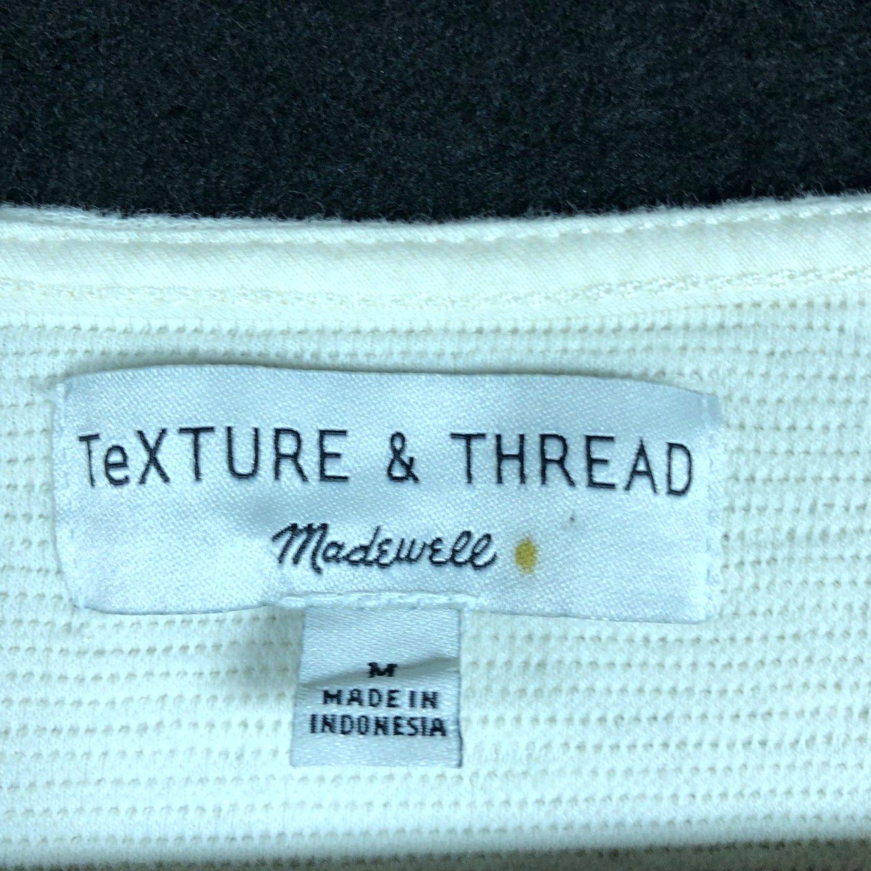 Madewell Madewell Womens Sweater Texture & Thread Cream Ribbed V Neck Front Tie Medium Size M / US 6-8 / IT 42-44 - 6 Thumbnail