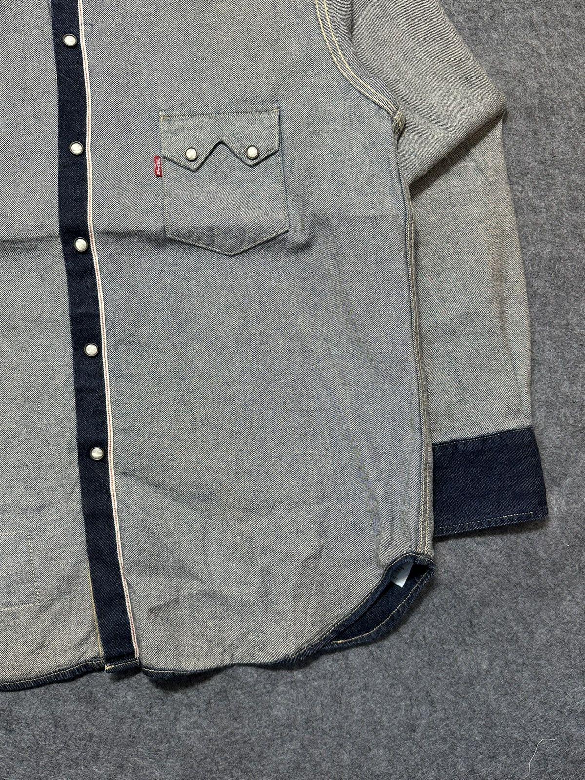 Levi's Levi's x Beams "Inside Out" collection denim shirt. Size US L / EU 52-54 / 3 - 4 Thumbnail