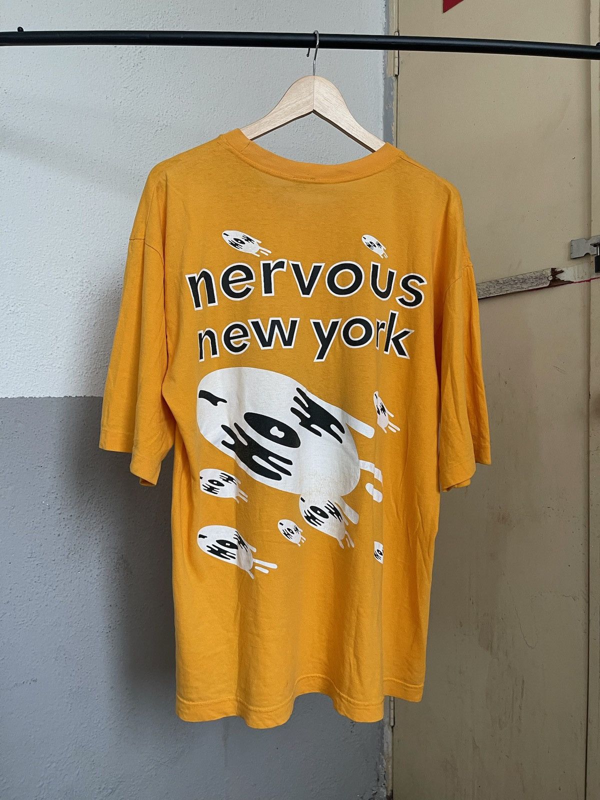 Band Tees × Vintage Vintage Nervous New York Record Label Promo Tshirt Size US XL / EU 56 / 4 - 5 Thumbnail