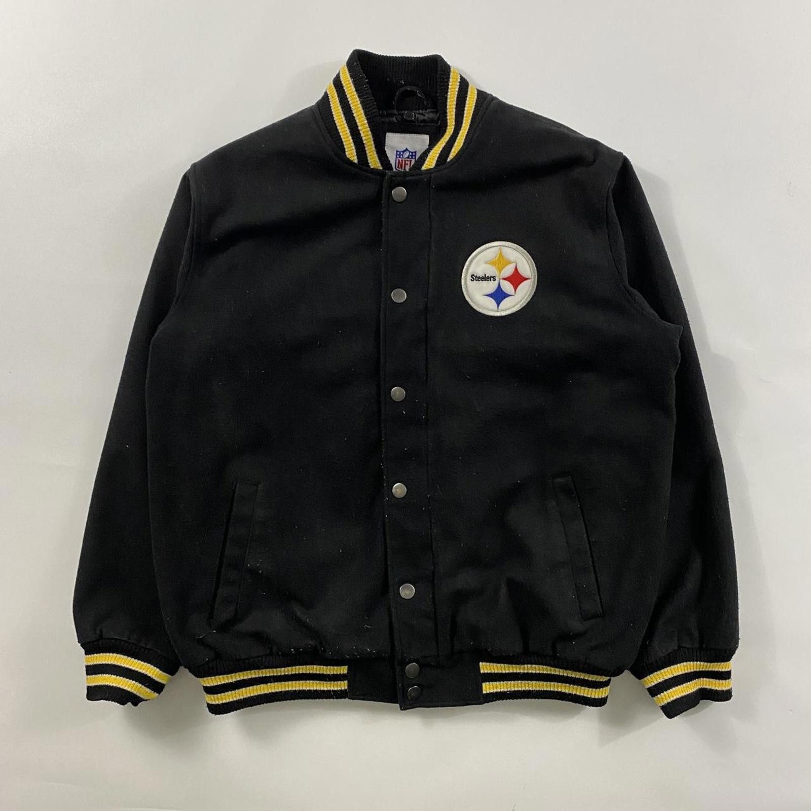 NFL Vintage Pittsburgh Steelers varsity jacket in black Size US L / EU 52-54 / 3 - 2 Thumbnail