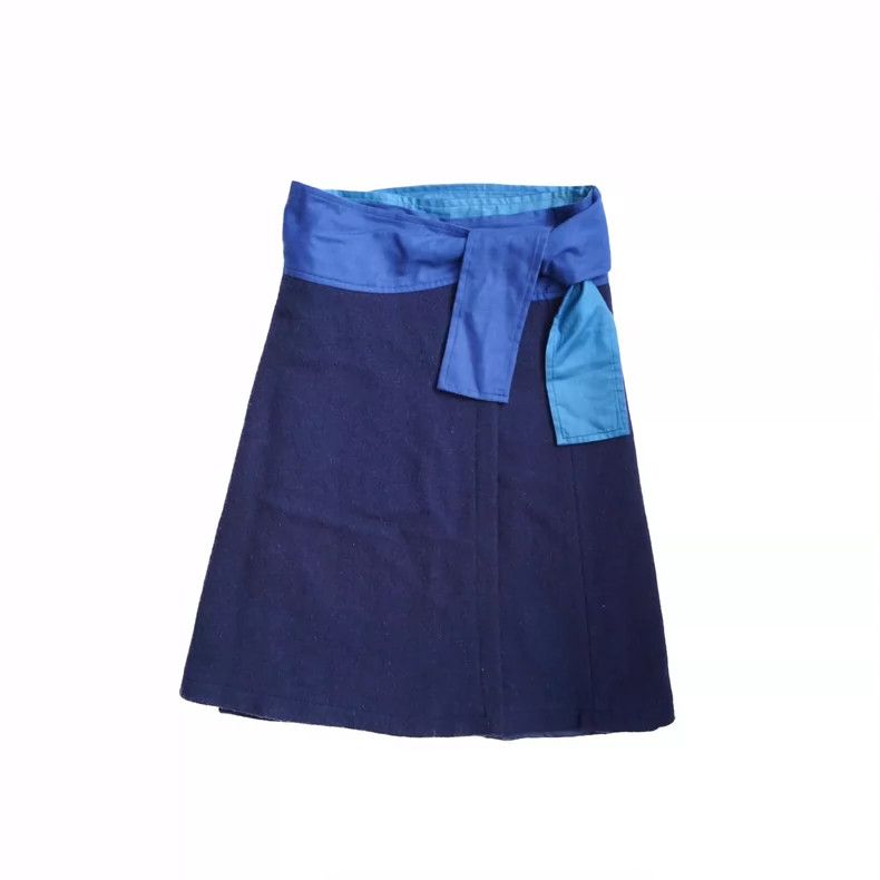 Kenzo KENZO sizeS Dark blue patchwork skirt Size 26" / US 2 / IT 38 - 9 Thumbnail