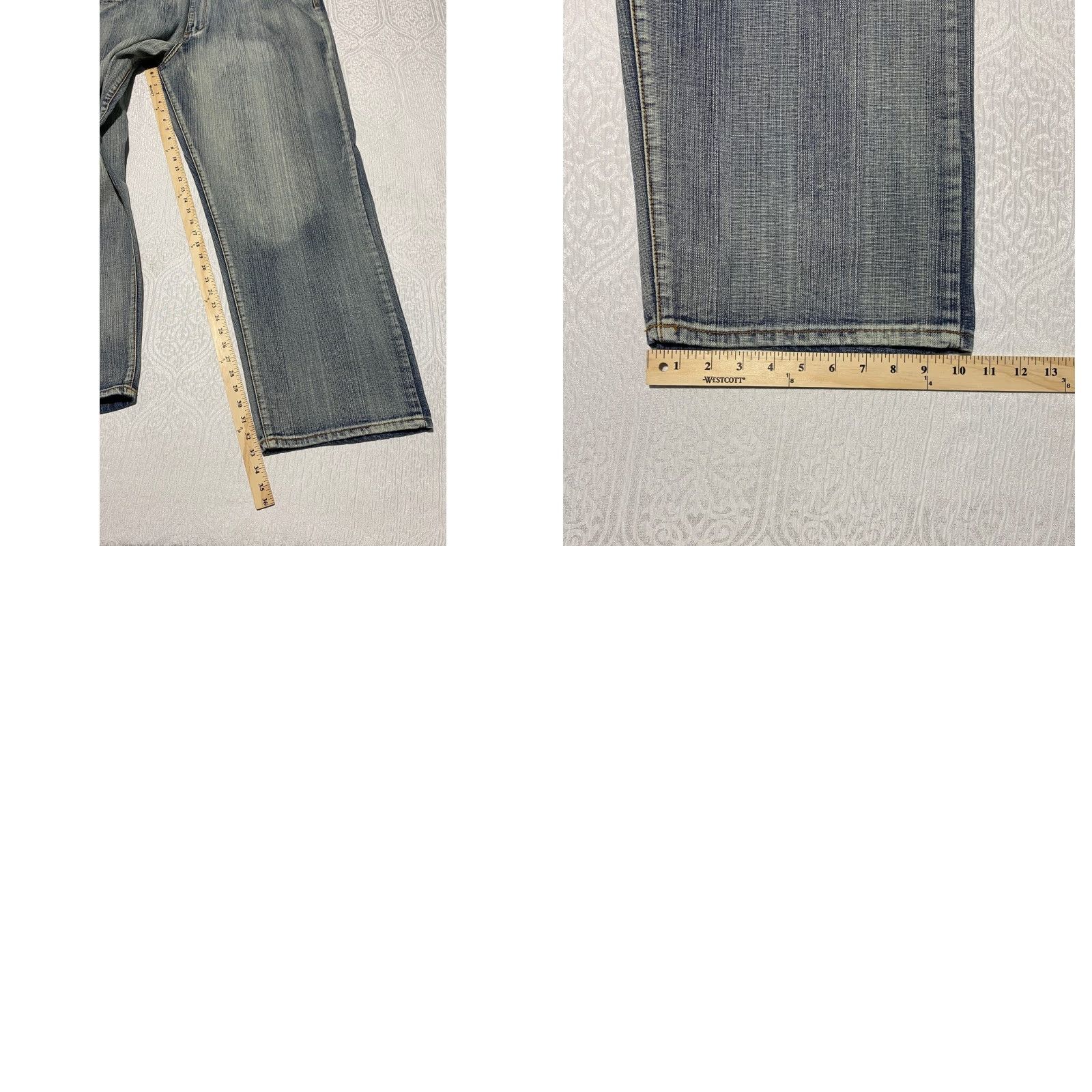 CO Indigo Thirty Jeans Co Jeans Men 42x34 Blue Wash Denim Straight Wide Leg Pants Size US 42 / EU 58 - 8 Thumbnail
