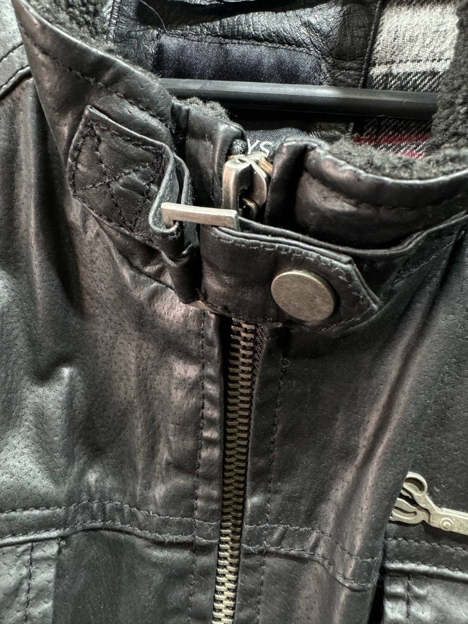 Other Barneys Originals Men's Multipocket Black Leather Jackets Size US XL / EU 56 / 4 - 4 Thumbnail