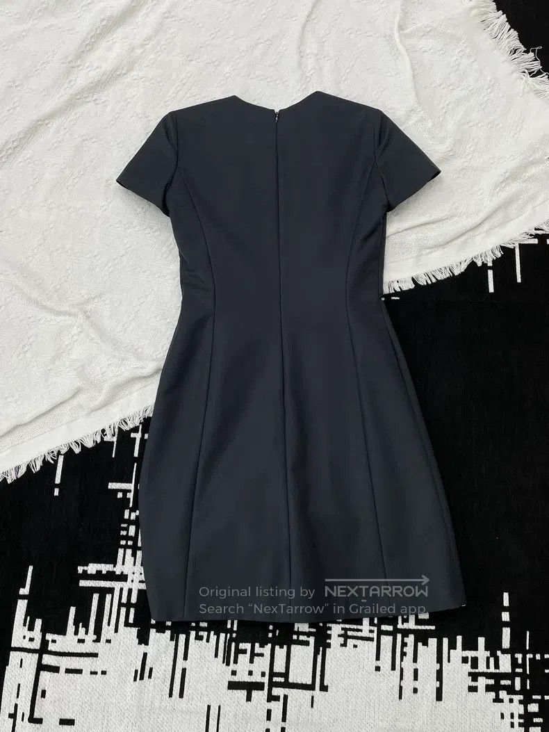 Dior Black irregular design dress