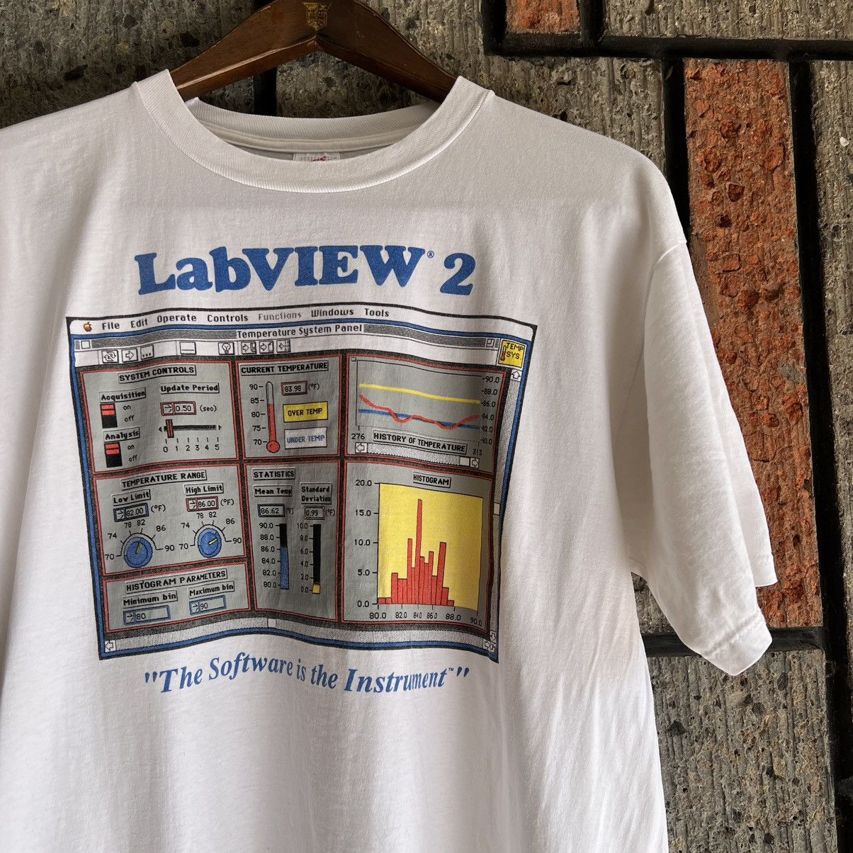 Apple VTG ‘90s LabView 2 Tech Tee Shirt Promo Software Apple Size US XL / EU 56 / 4 - 1 Thumbnail