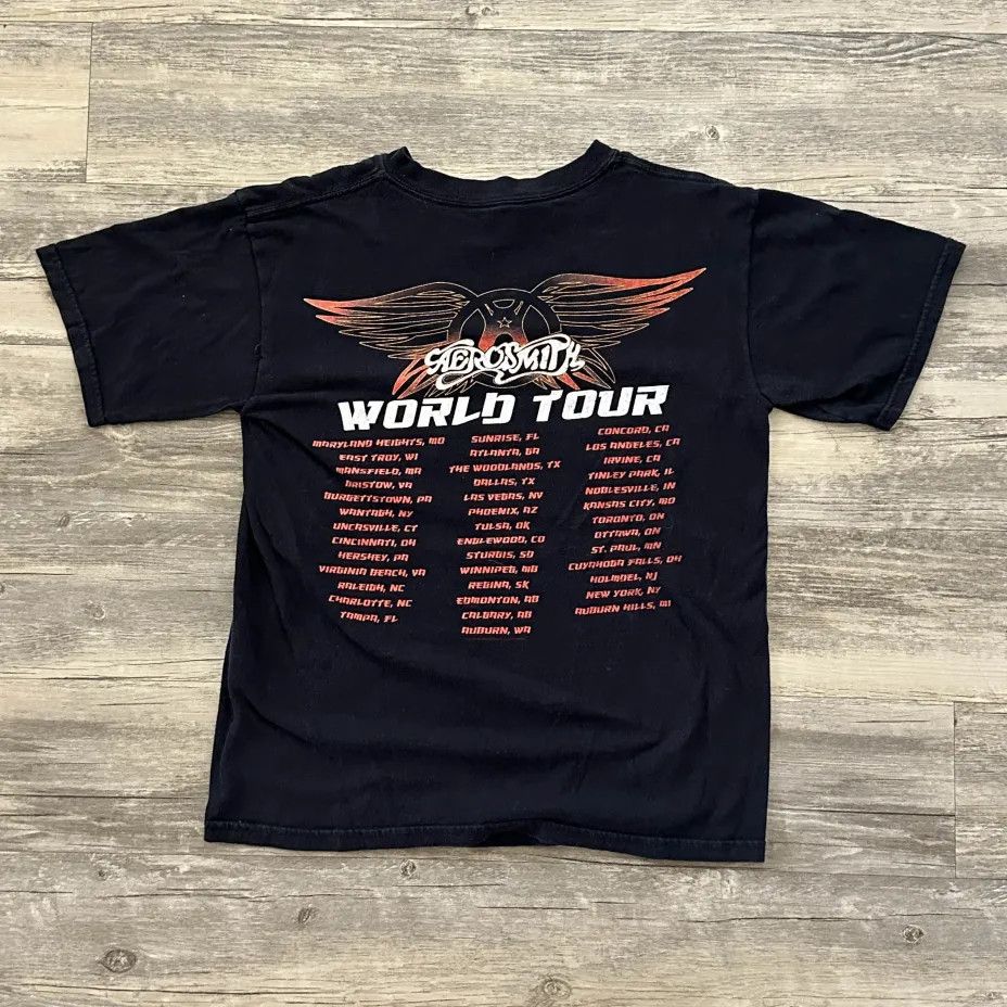 Anvil Vintage 2007 Aerosmith World Tour Band T-Shirt Size Medium Size US M / EU 48-50 / 2 - 4 Thumbnail