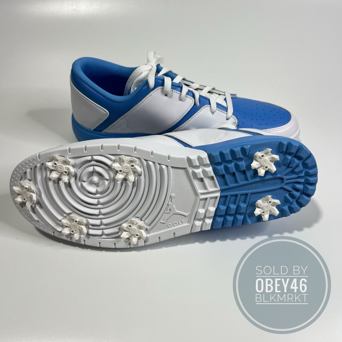 Nike Jordan NU Retro 1 Golf Shoes White/University Blue