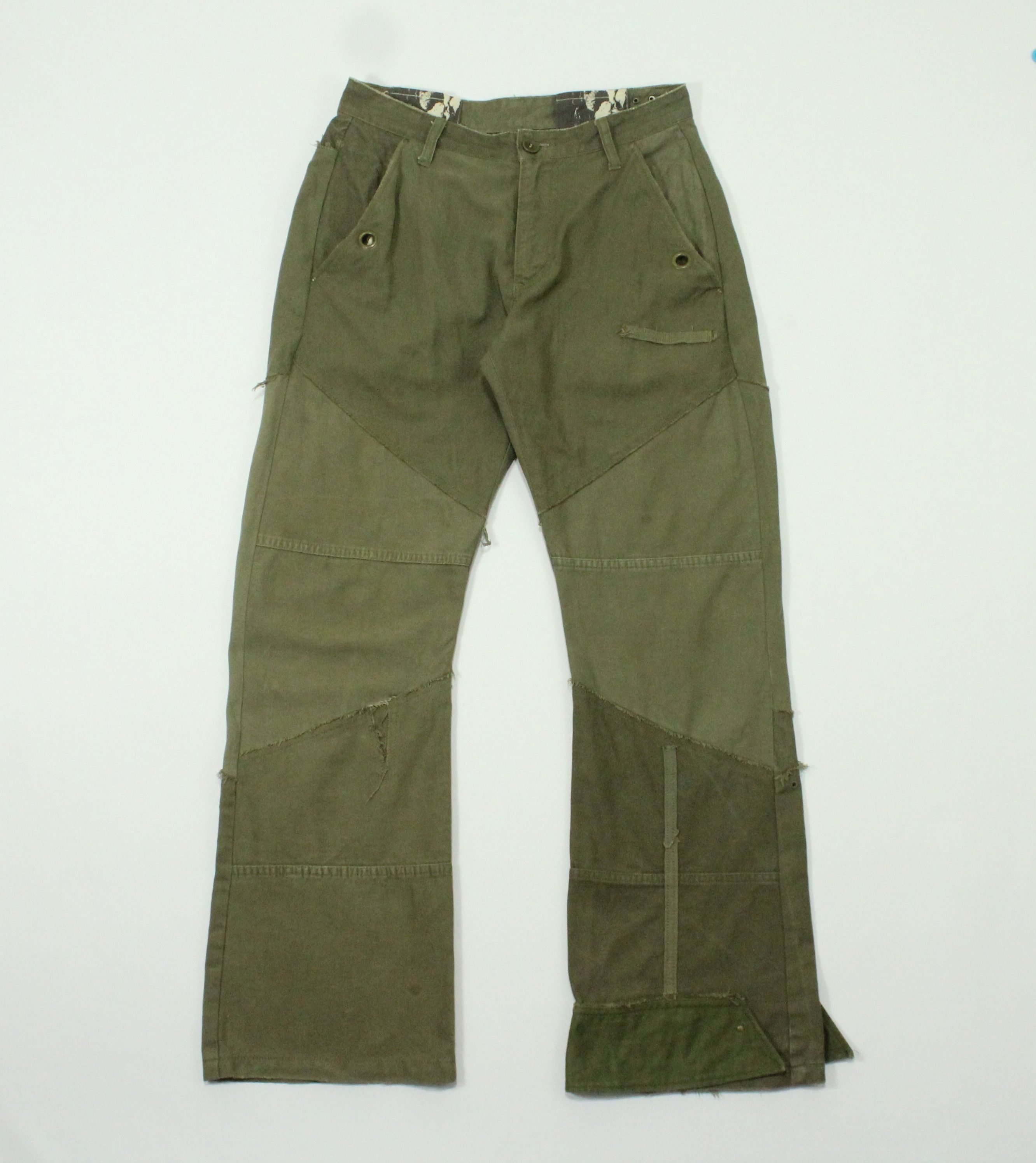 Japanese Brand INSANE 🔥 Pants Japan Patchwork Military Army Rework Rebuilt Size US 30 / EU 46 - 2 Thumbnail