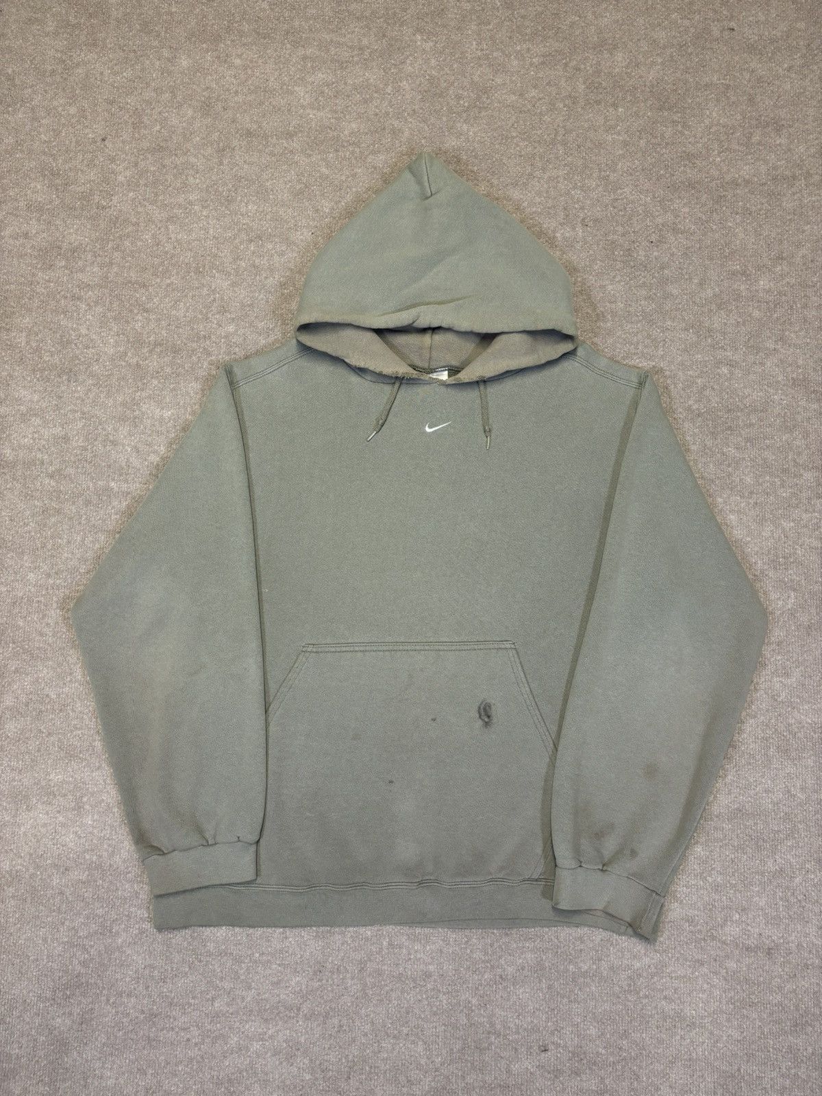 Nike Vintage Vintage 90s Nike Center Swoosh Hoodie Green Pistachio Large Grailed