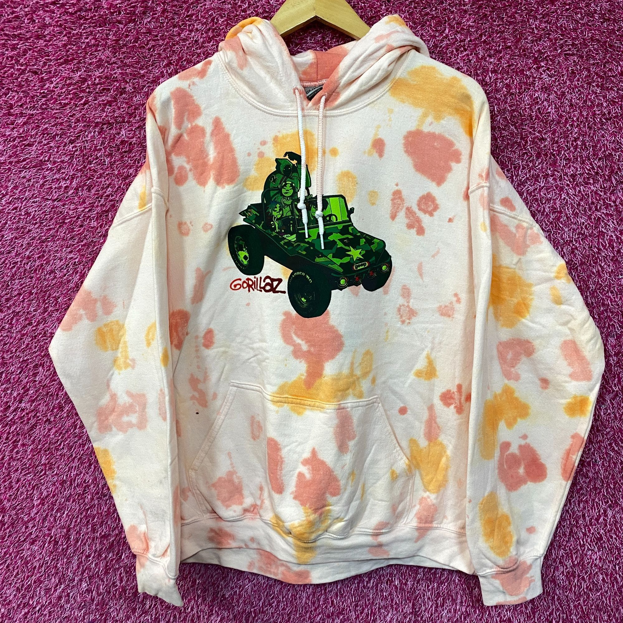 Other Gorillaz Self-Titled Album Cover Tie-Dye Hoodie Size Xl Size US XL / EU 56 / 4 - 1 Thumbnail