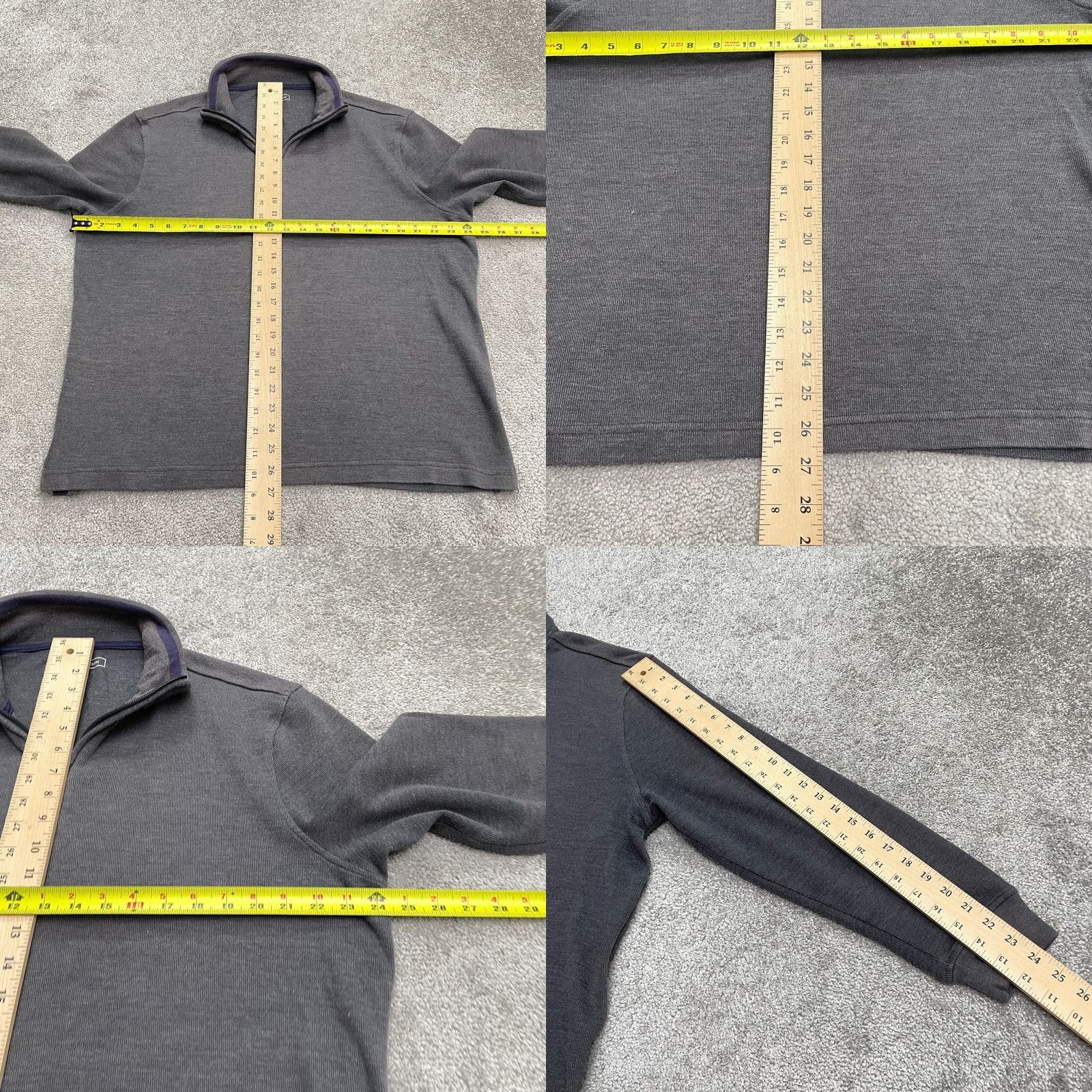 Club Room Club Room Mens XL Gray Cotton Blend 1/4 Zip Pullover Sweatshirt Casual Outdoor Size US XL / EU 56 / 4 - 9 Thumbnail
